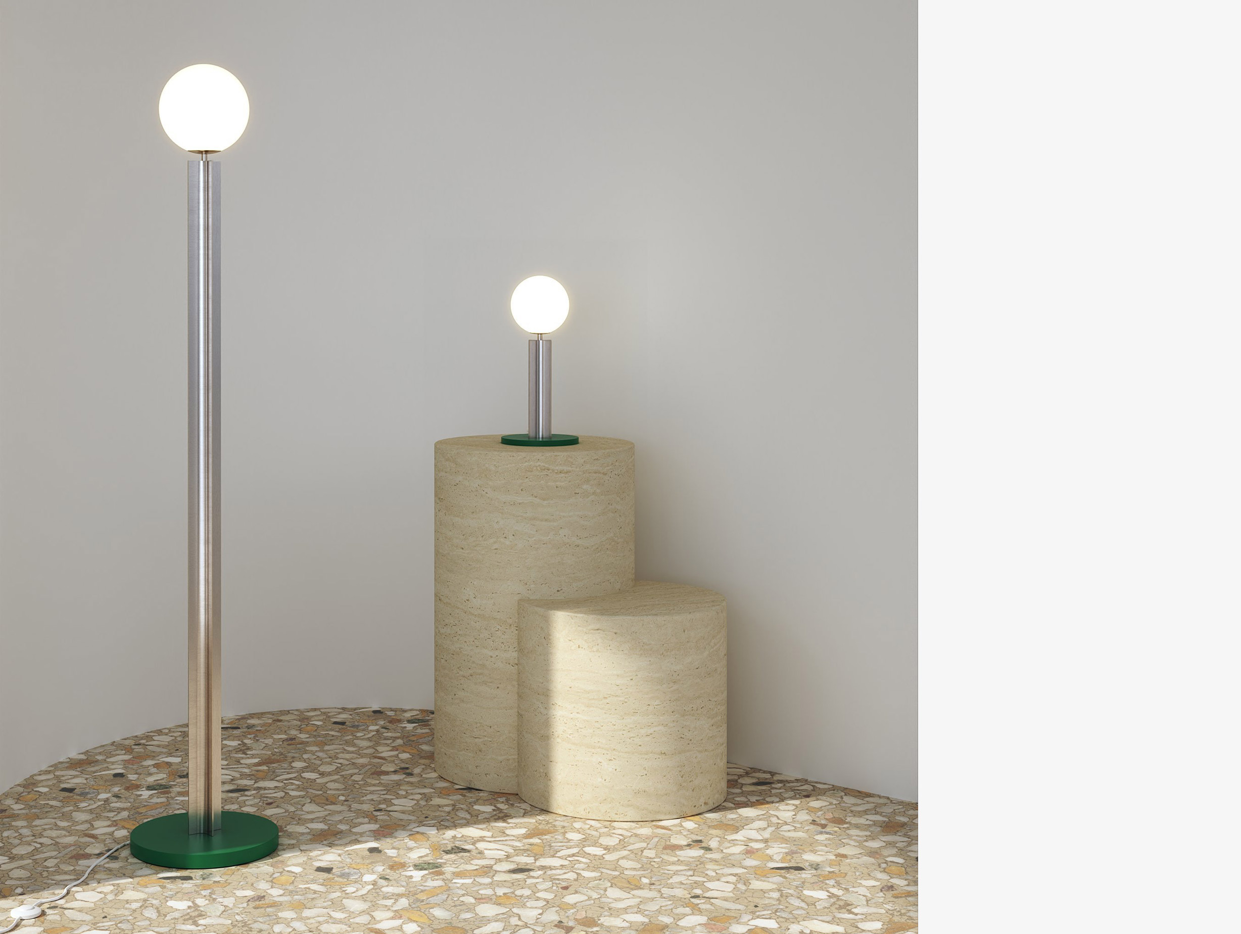 Atelier areti column 207 floor light globe lifestyle