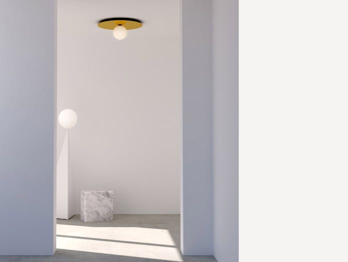 Atelier areti plate sphere ceiling wall light lifestyle