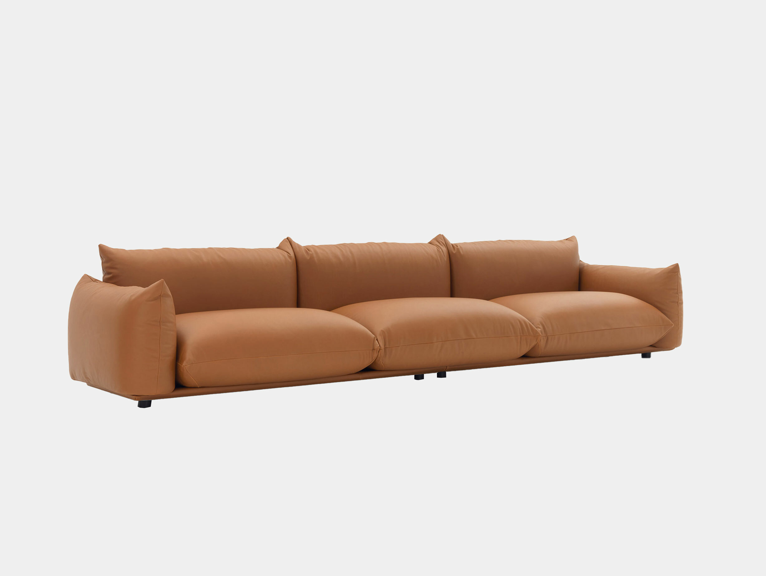 Arflex mario marenco sofa 3 seater 354 leather