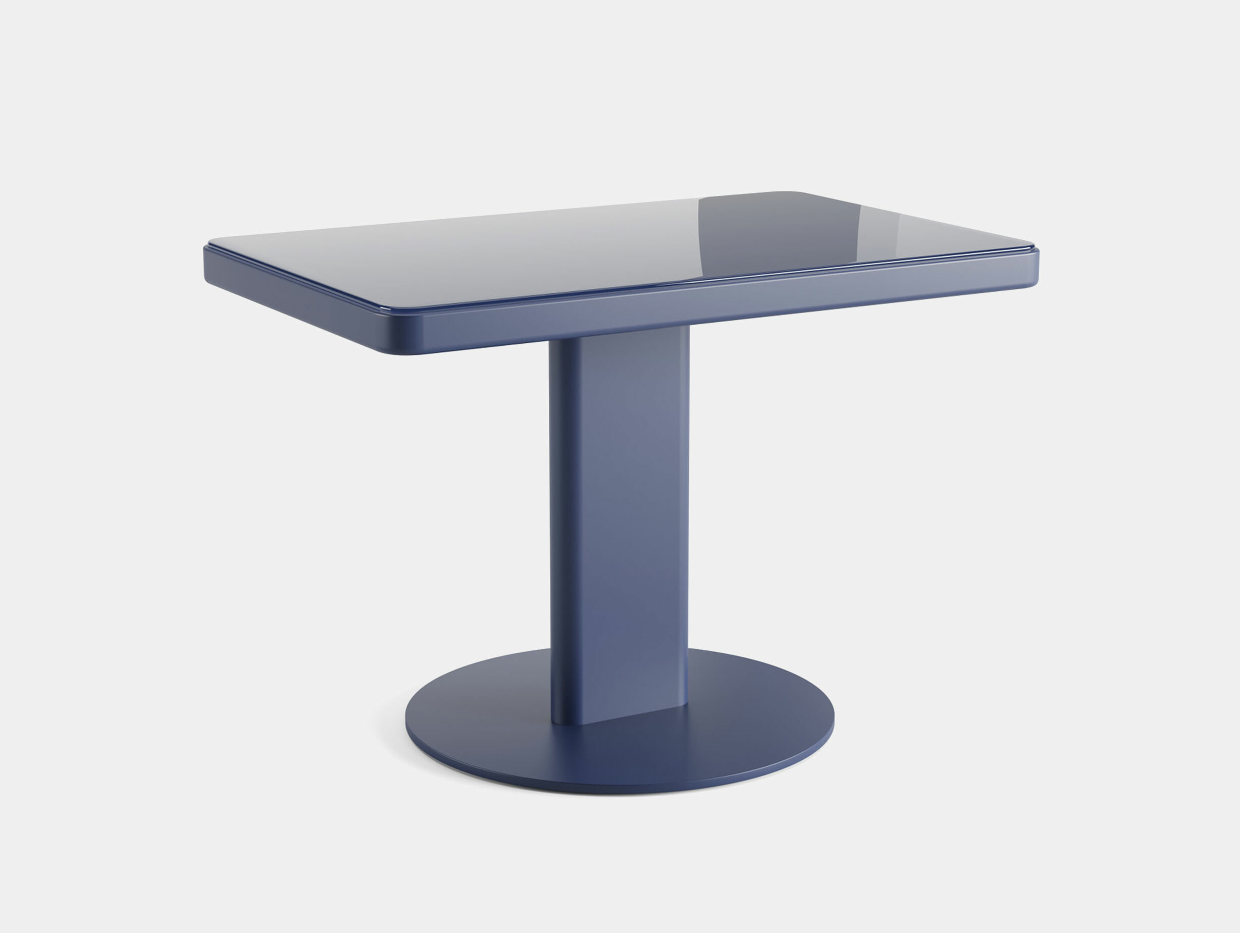Arper Doshi Levien Roopa Side Table Rectangular V76 Midnight Blue 1
