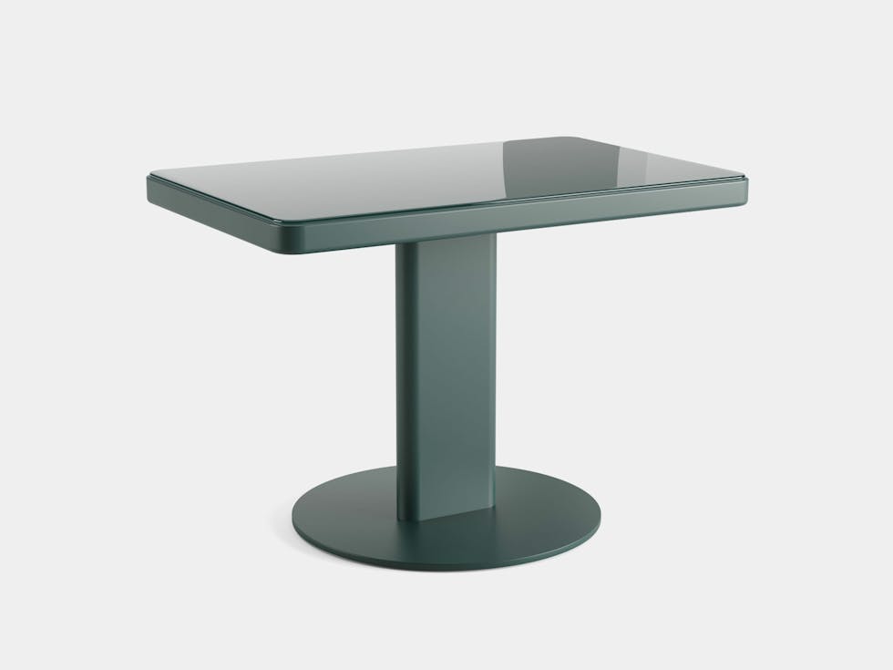 Arper Doshi Levien Roopa Side Table Rectangular V77 Forest Green 1 Arper Doshi Levien Roopa Side Table Rectangular V77 Forest Green 1