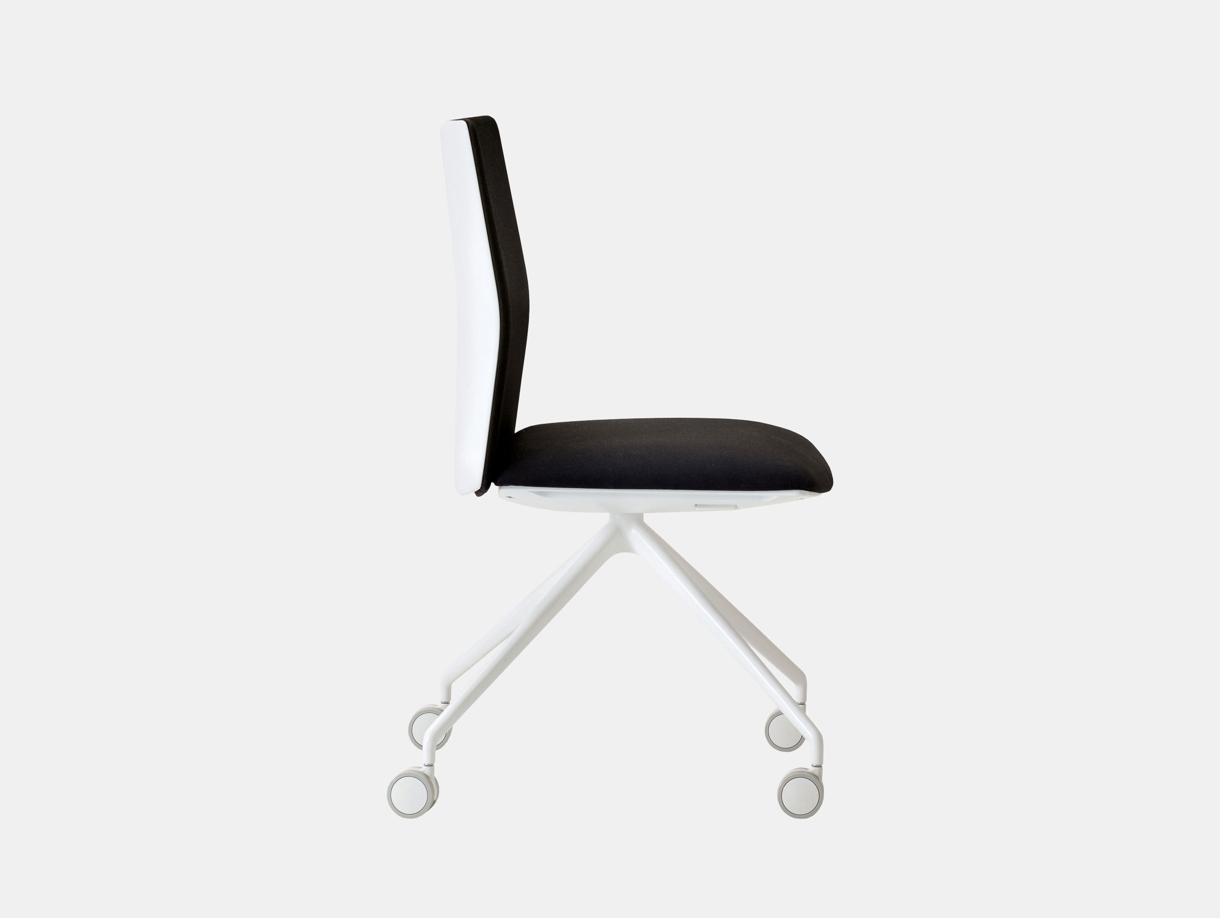 Kinesit Task Chair White Black Seat Lievore Altherr Molina