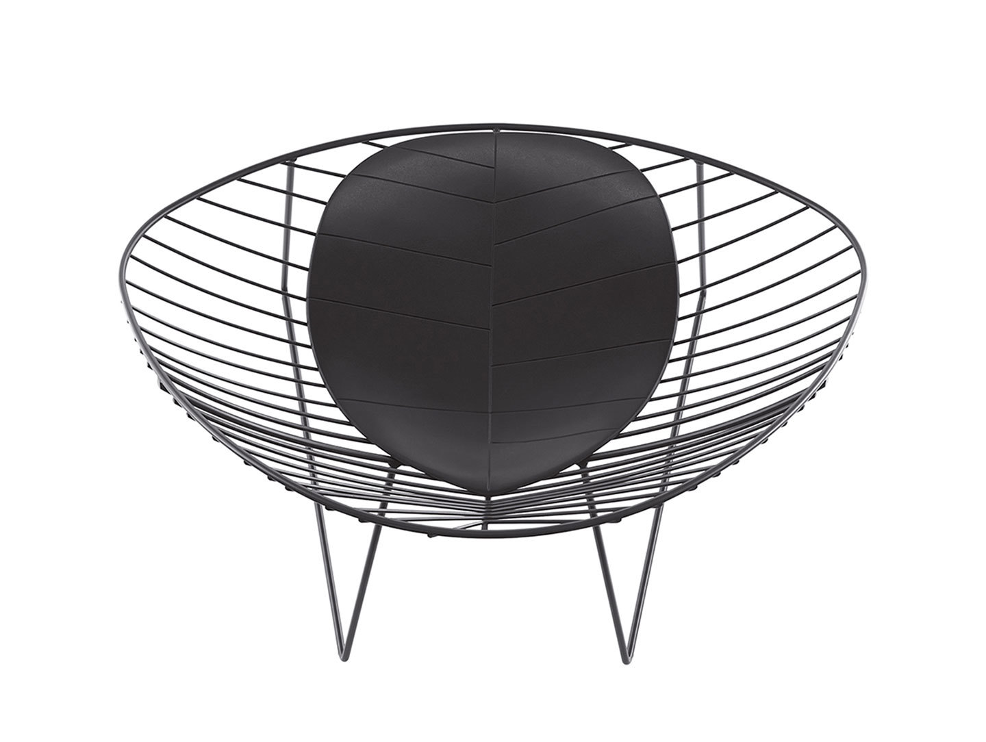 Arper Leaf Outdoor Lounge Chair Mokka Seat Pad