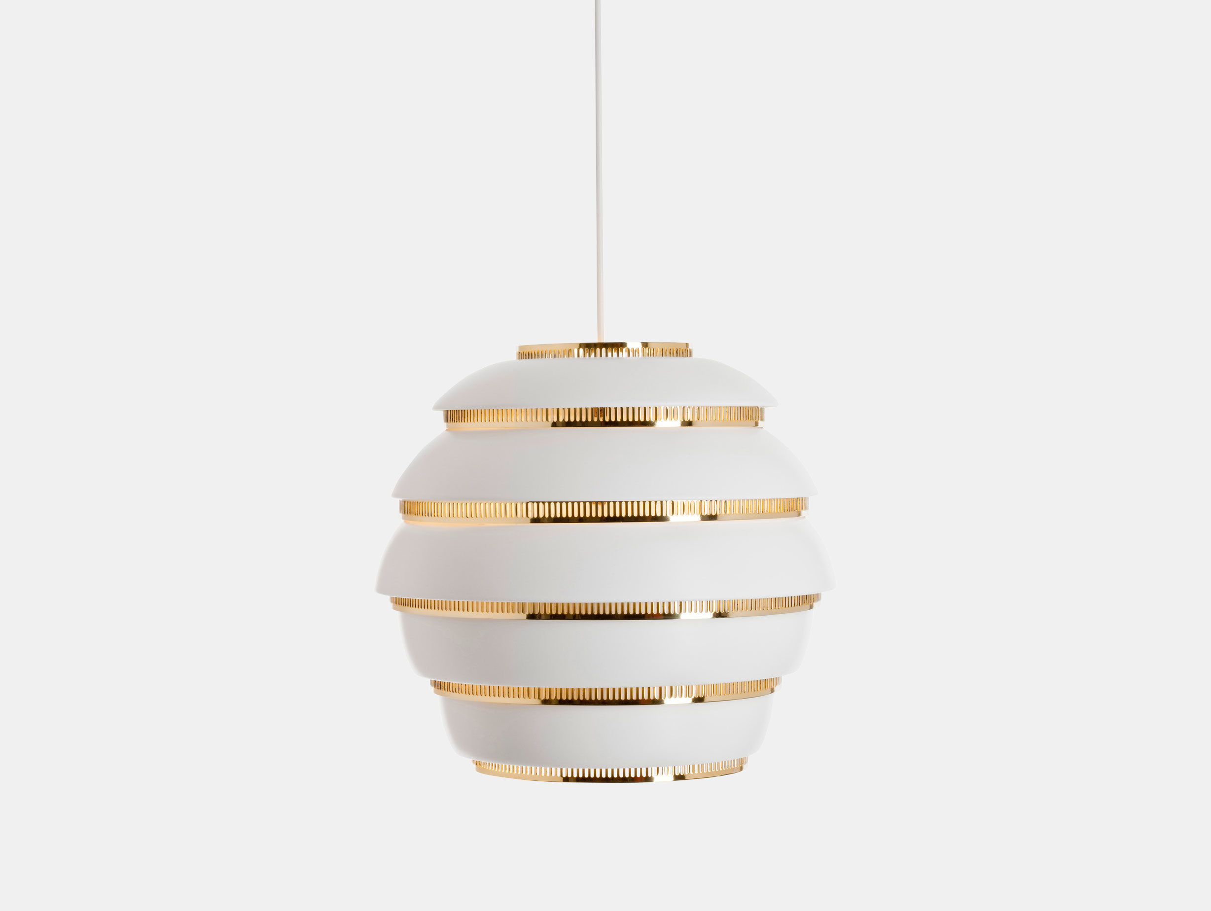 Artek A331 Beehive Pendant Light Brass Alvar Aalto