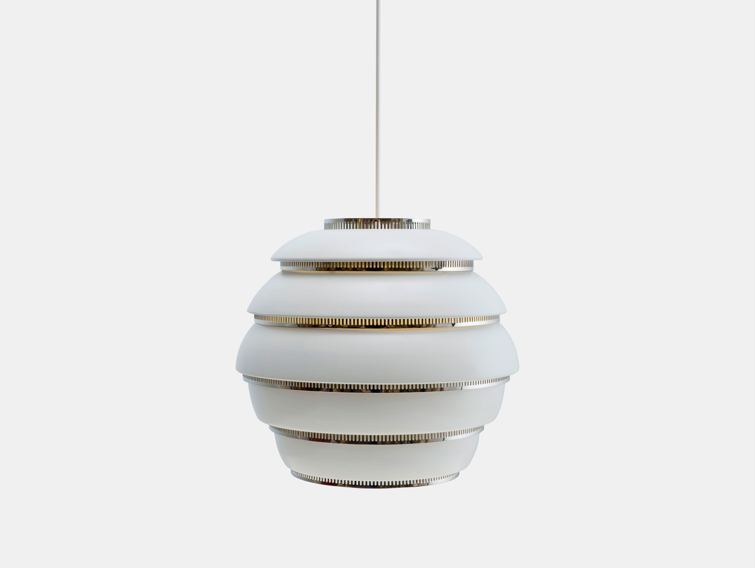 Artek A331 Beehive Pendant Light Chrome Alvar Aalto