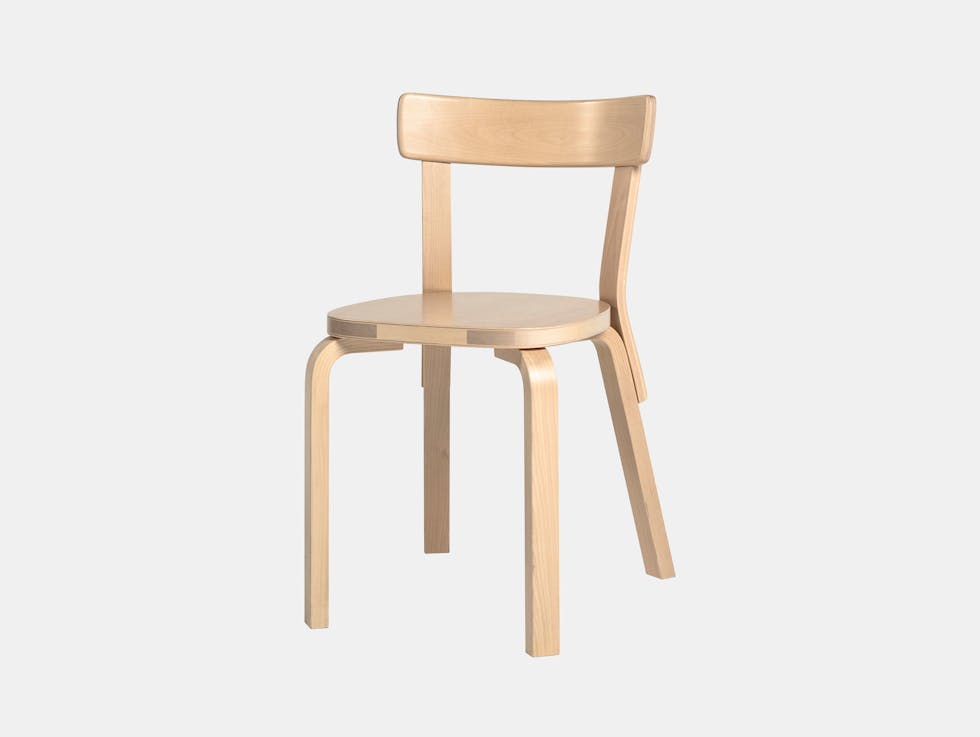 Artek Chair 69 Palmio Birch Alvar Aalto