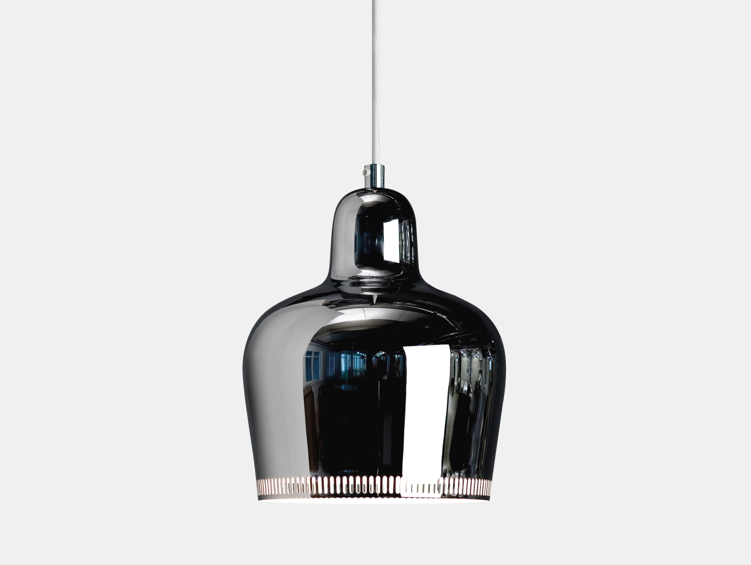 Artek Golden Bell Pendant Light A330 S Chrome Alvar Aalto