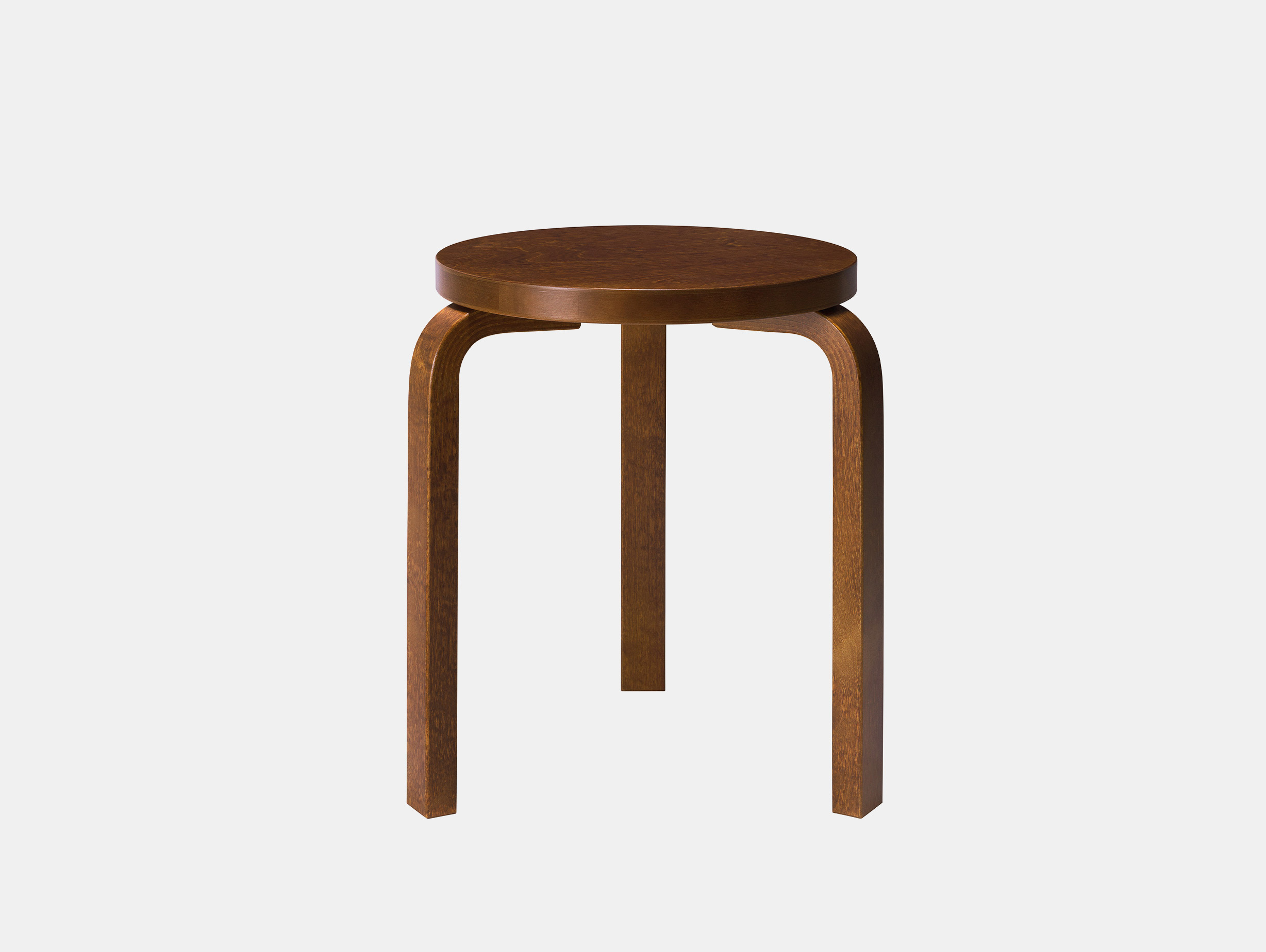 Artek alvar aalto stool 60 walnut stained birch