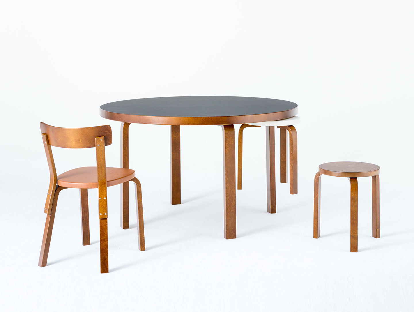 Artek Chair 69 Palmio Stool Table Alvar Aalto