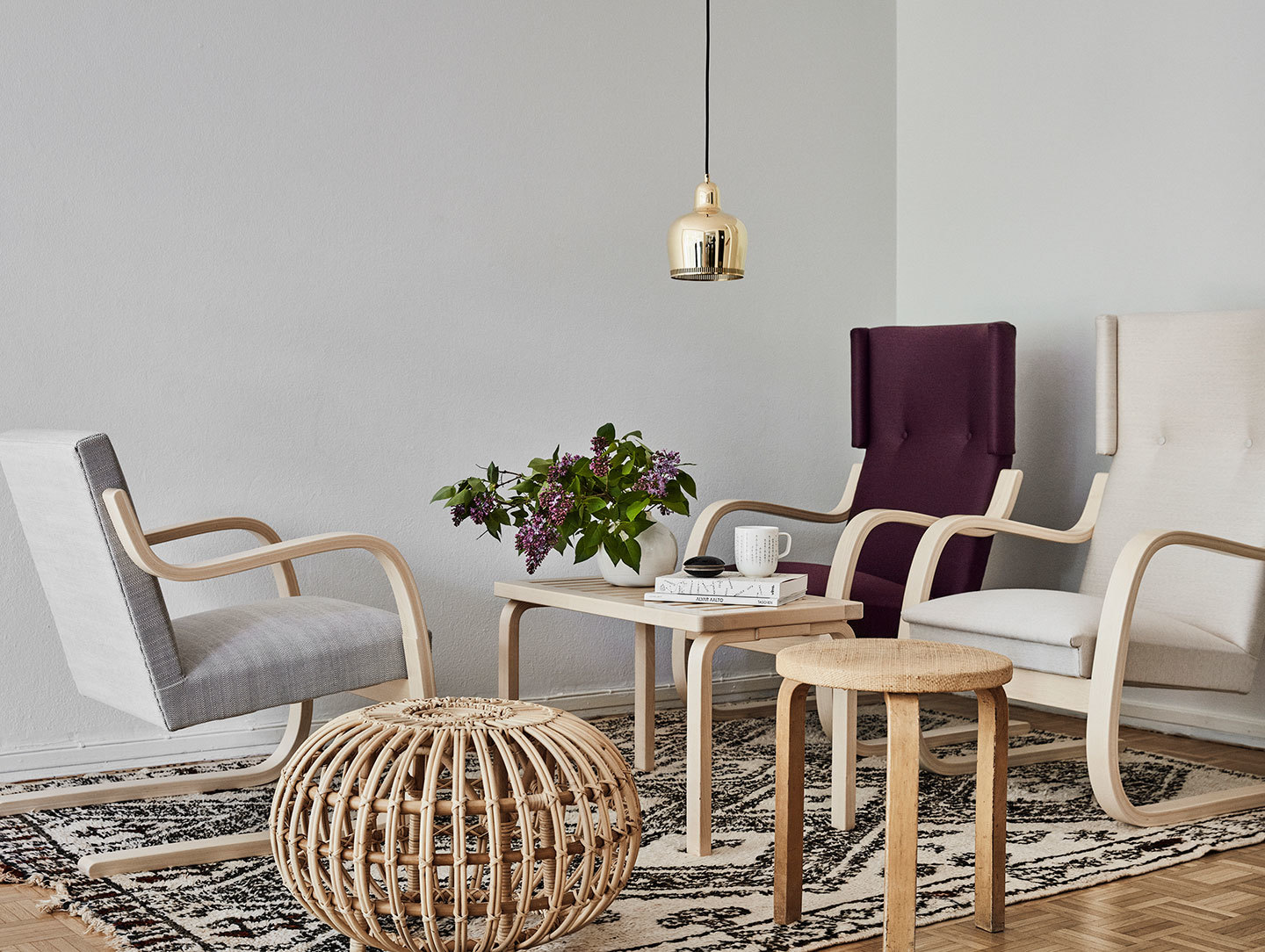 Artek Golden Bell Pendant Light A330 S Brass 2 Alvar Aalto