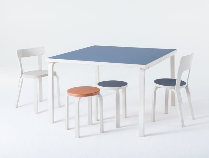 Artek Aalto Table Chairs Stools Stone White