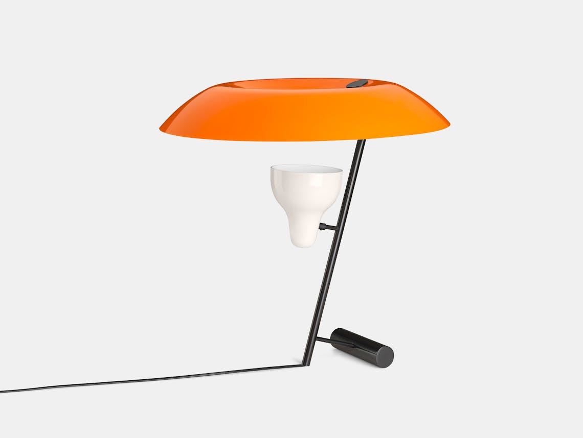 Astep Model 548 Table Light Orange Gino Sarfatti