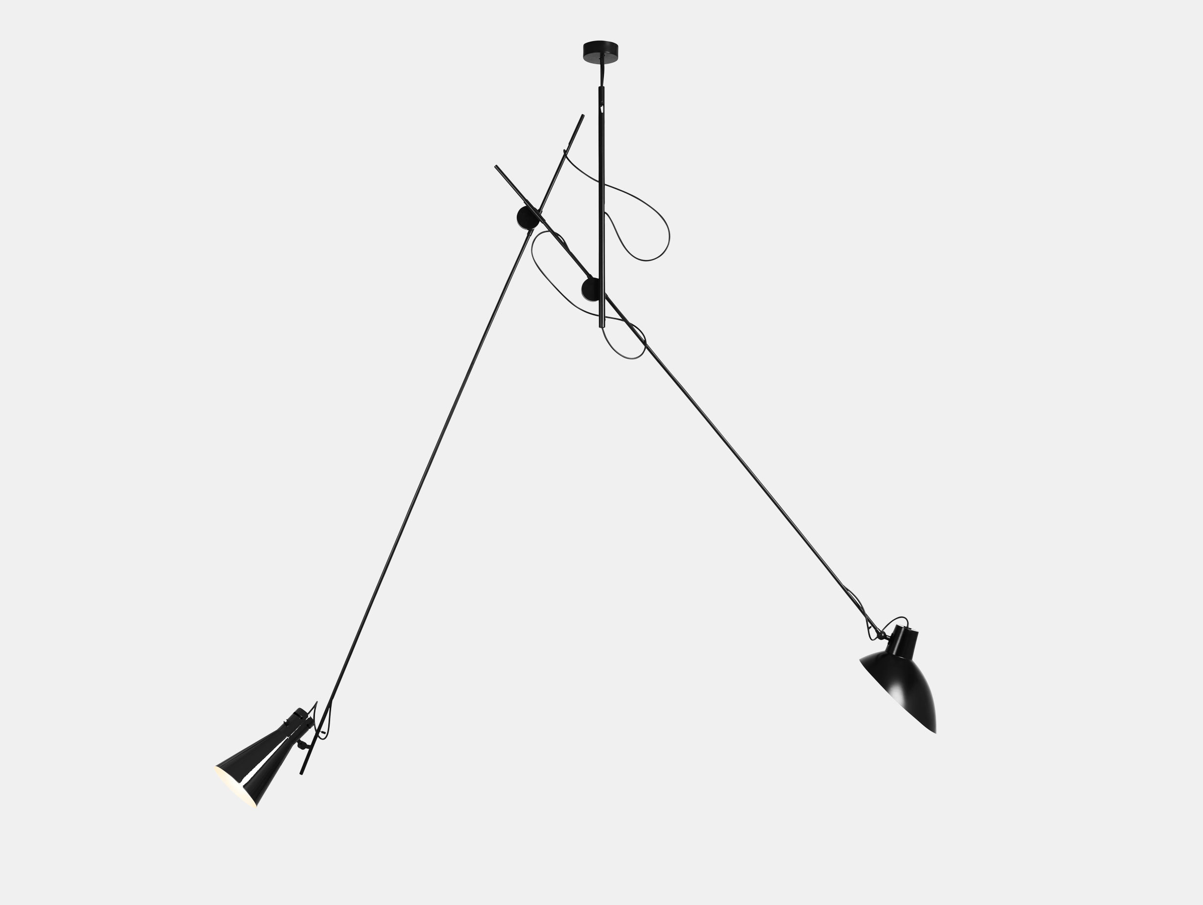 Astep Vv Cinquanta Suspension Light Black Vittoriano Vigano