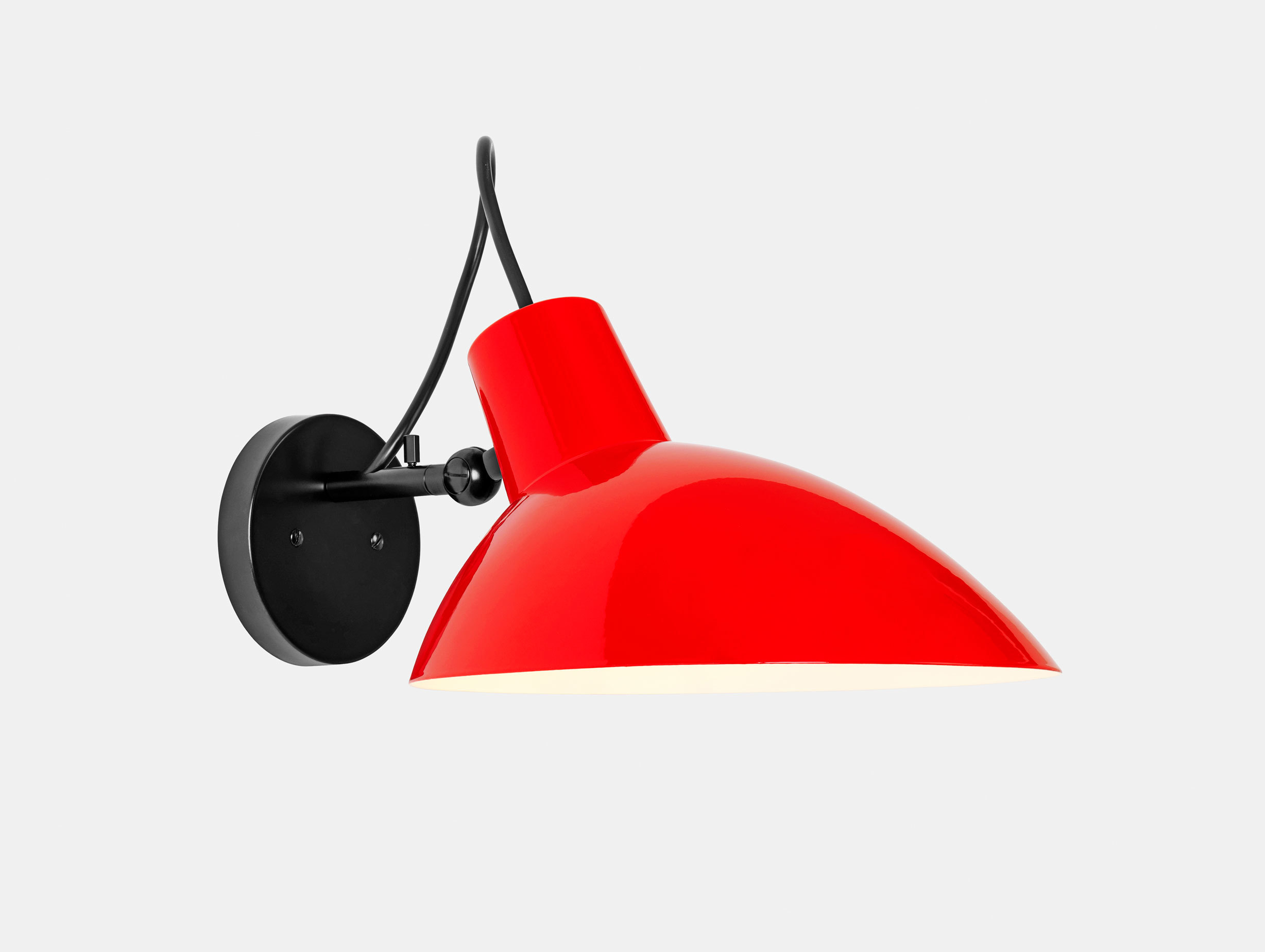 Astep Vv Cinquanta Wall Light Black Red Vittoriano Vigano