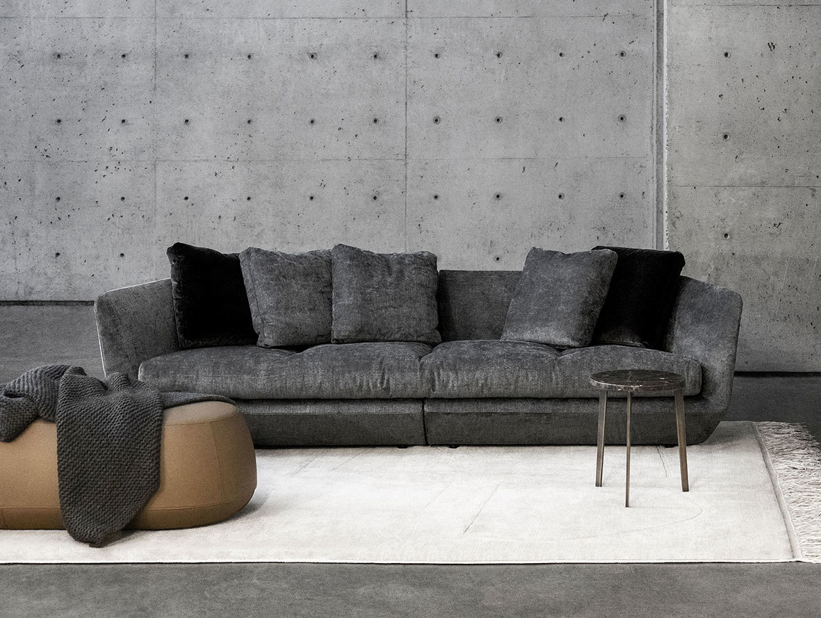 Bensen aura sofa ile pouf