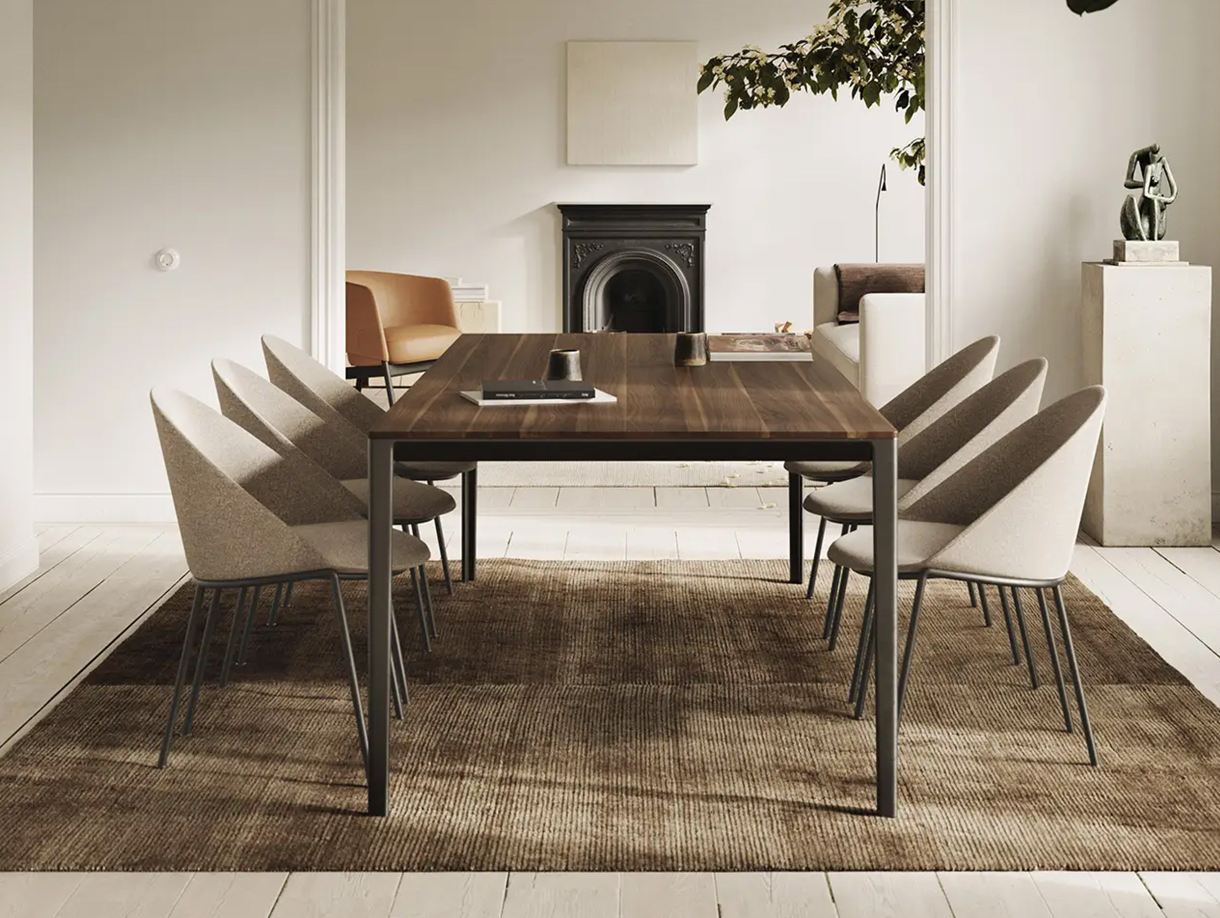 Bensen niels bendtsen circa dining chair metal base lifestyle 5