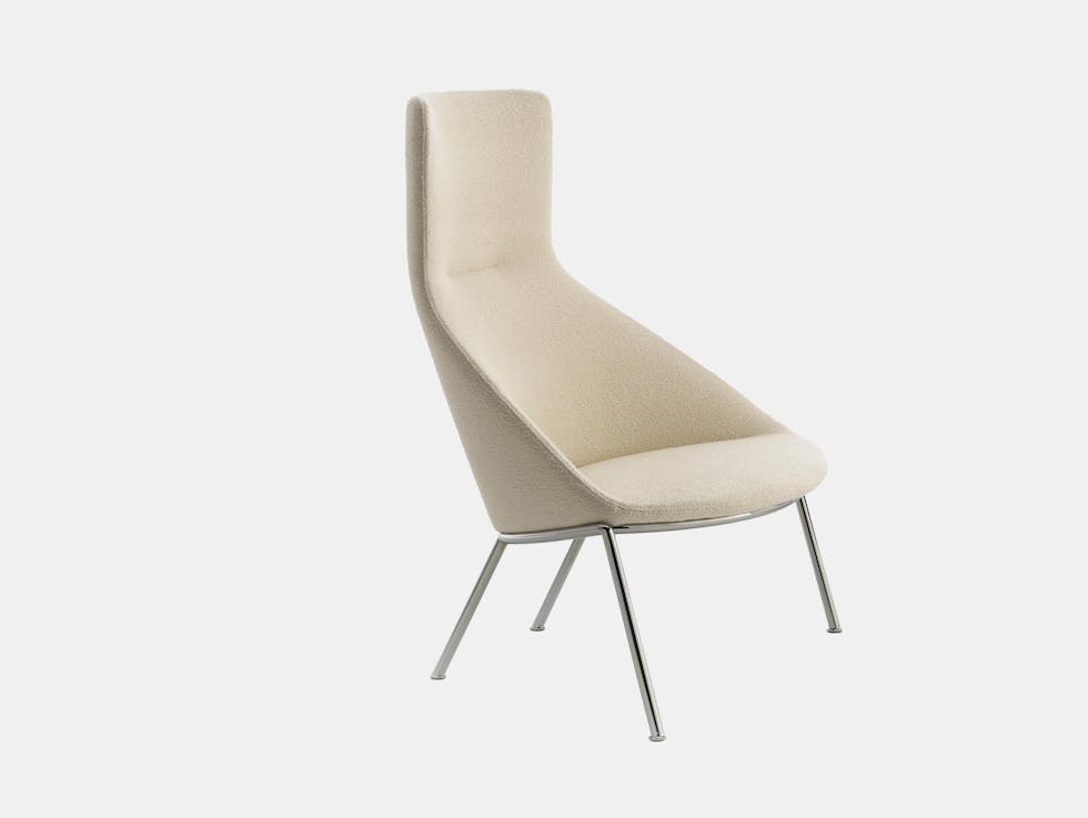 Circa Highback Lounge Chair, Metal Base image