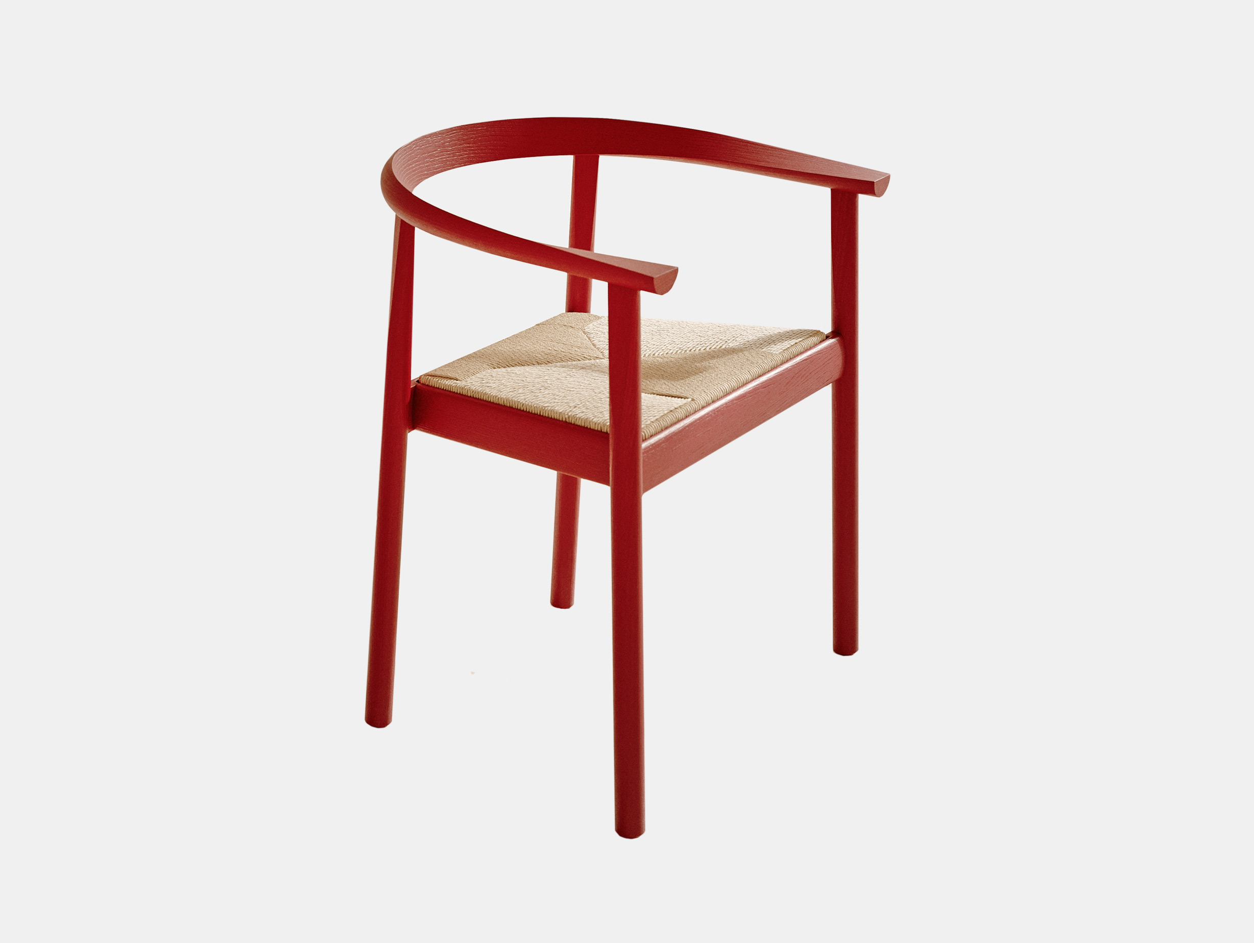 Bensen tokyo chair paper cord red lacquer