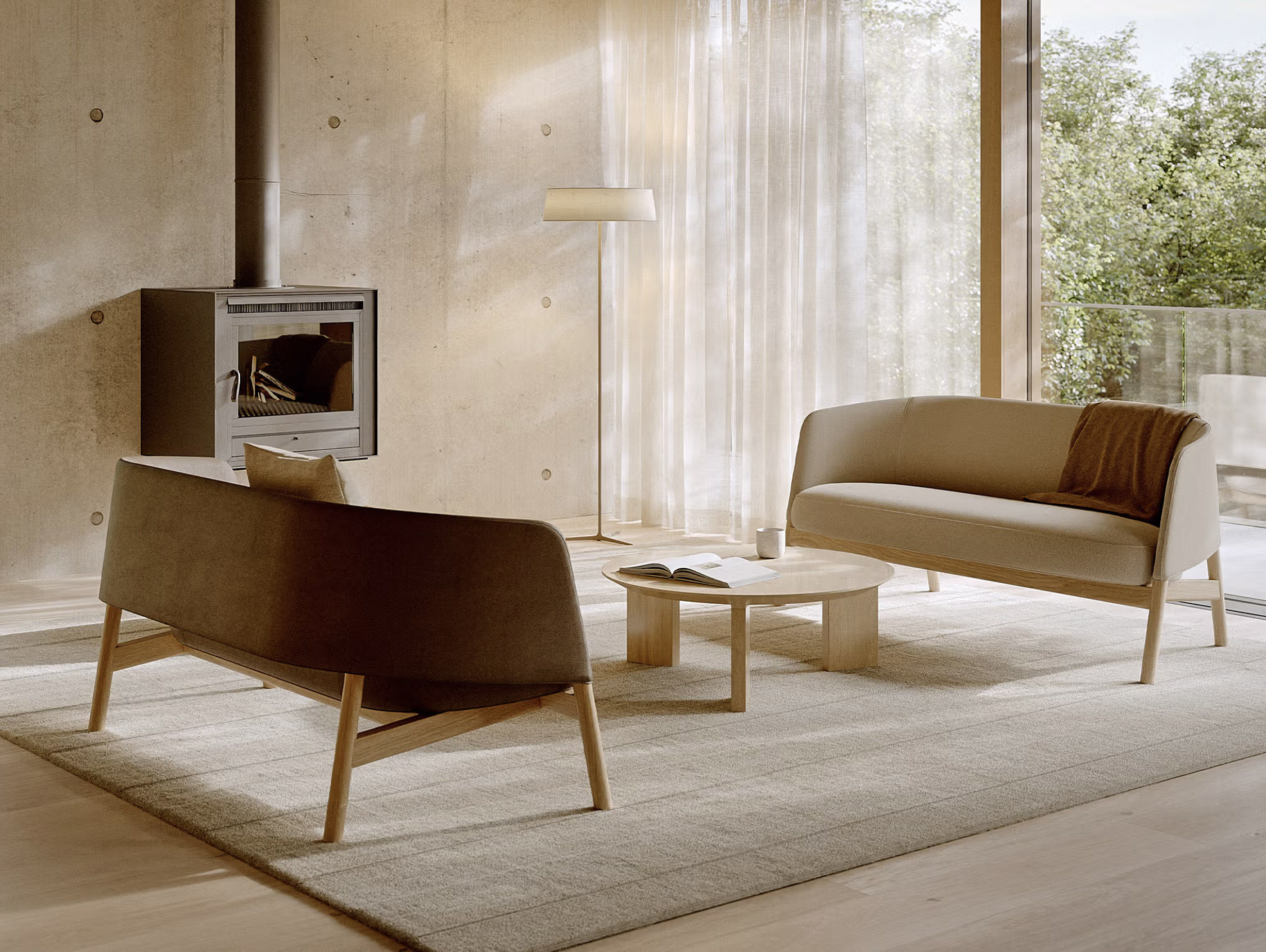 Bensen neils bentsen collar 2 seater sofa lifestyle2