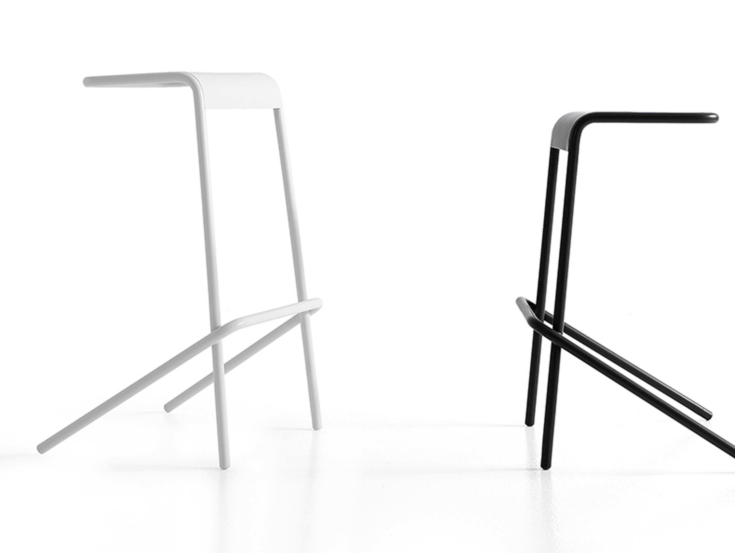 Cappellini alodia white black stools lifestyle
