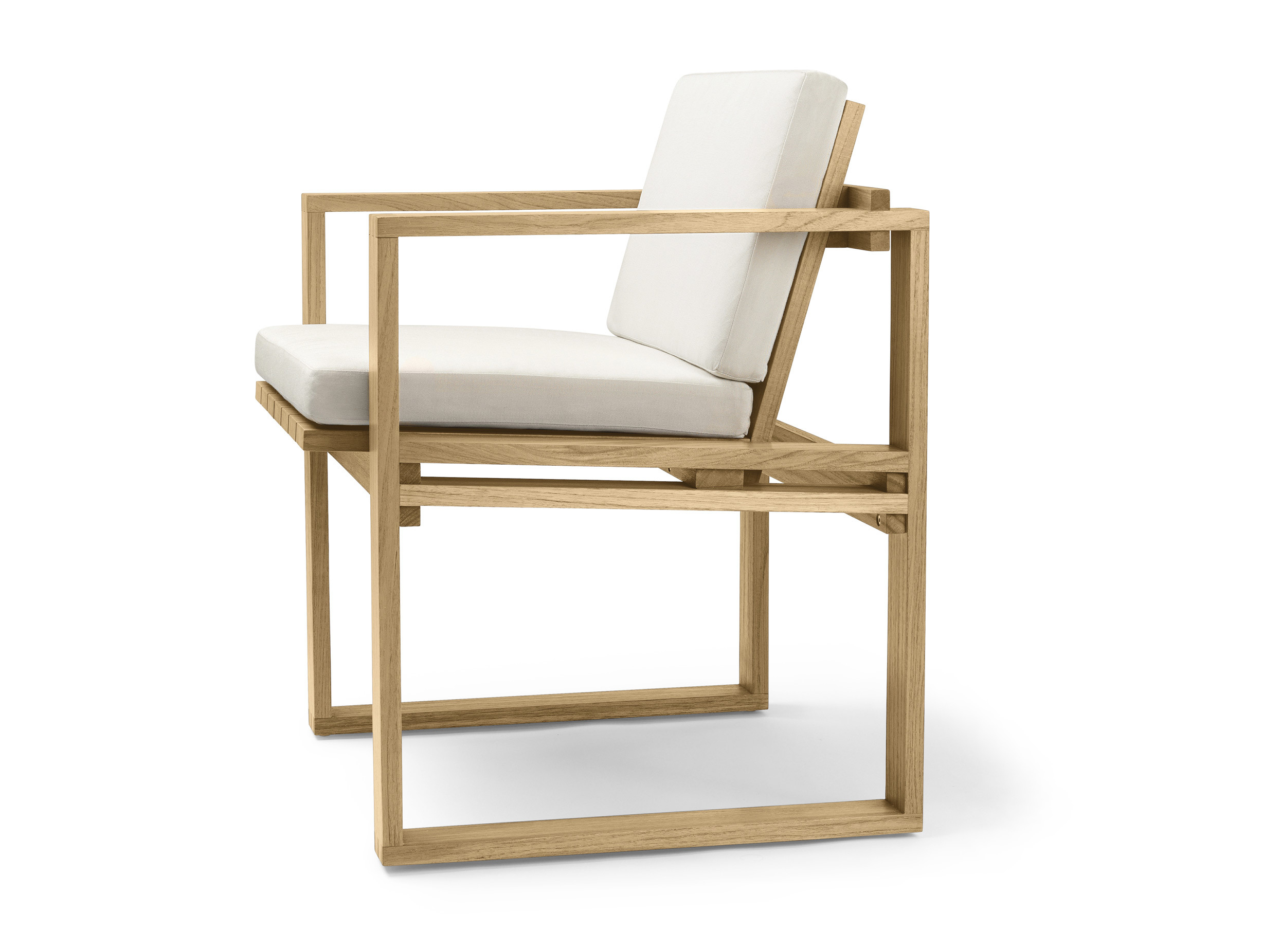 Carl hansen bodil kjaer bk10 untreated teak outdoor seat lifestyle cushion