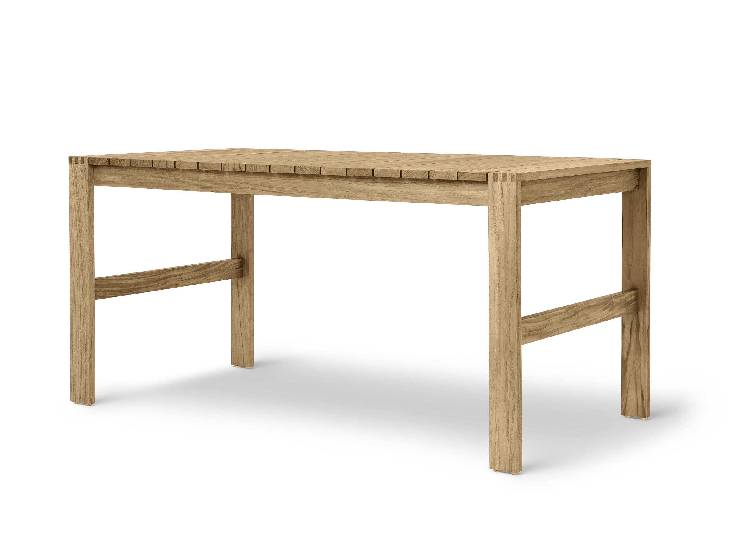 Carl hansen bodil kjaer bk15 untreated teak outdoor table lifestyle