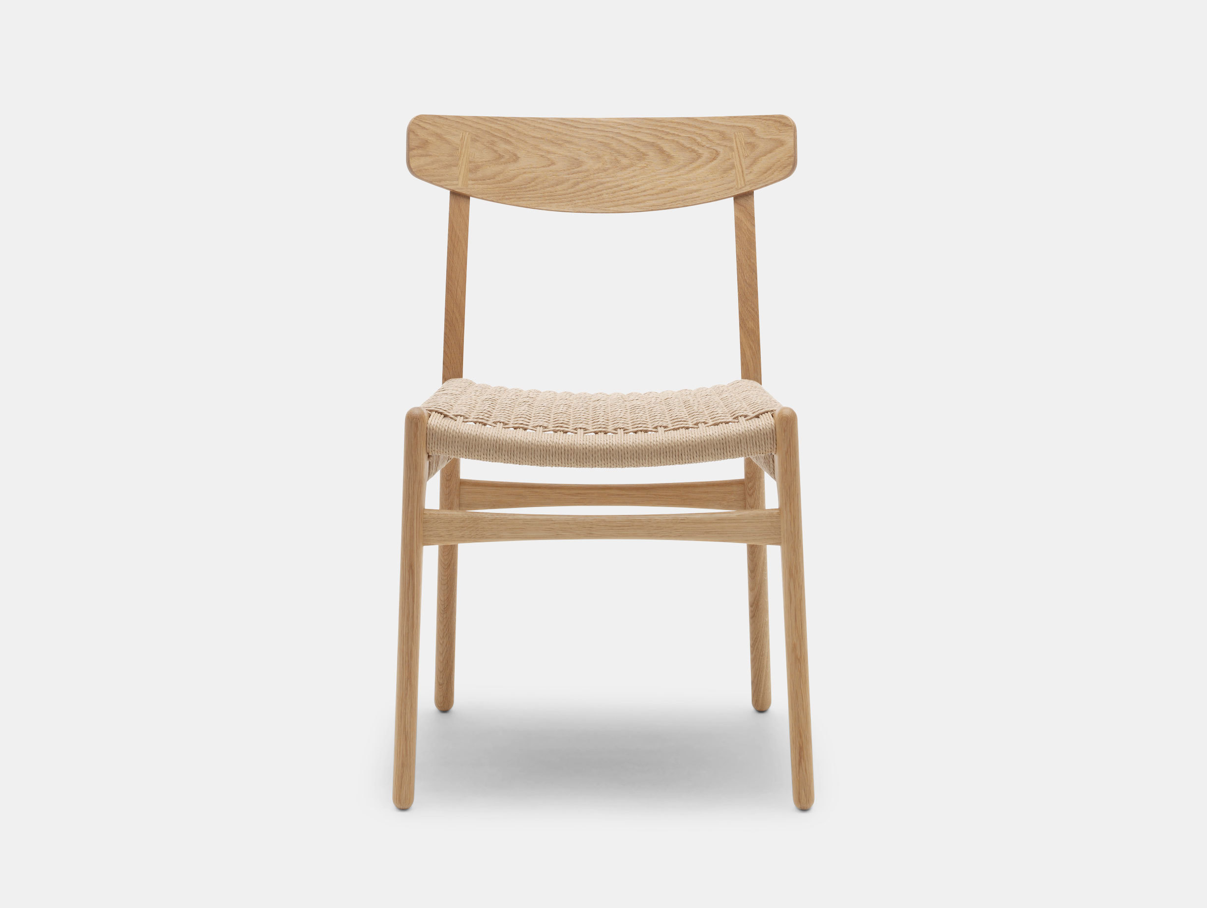 Carl Hansen Ch23 Chair Oak Oil Front Hans Wegner