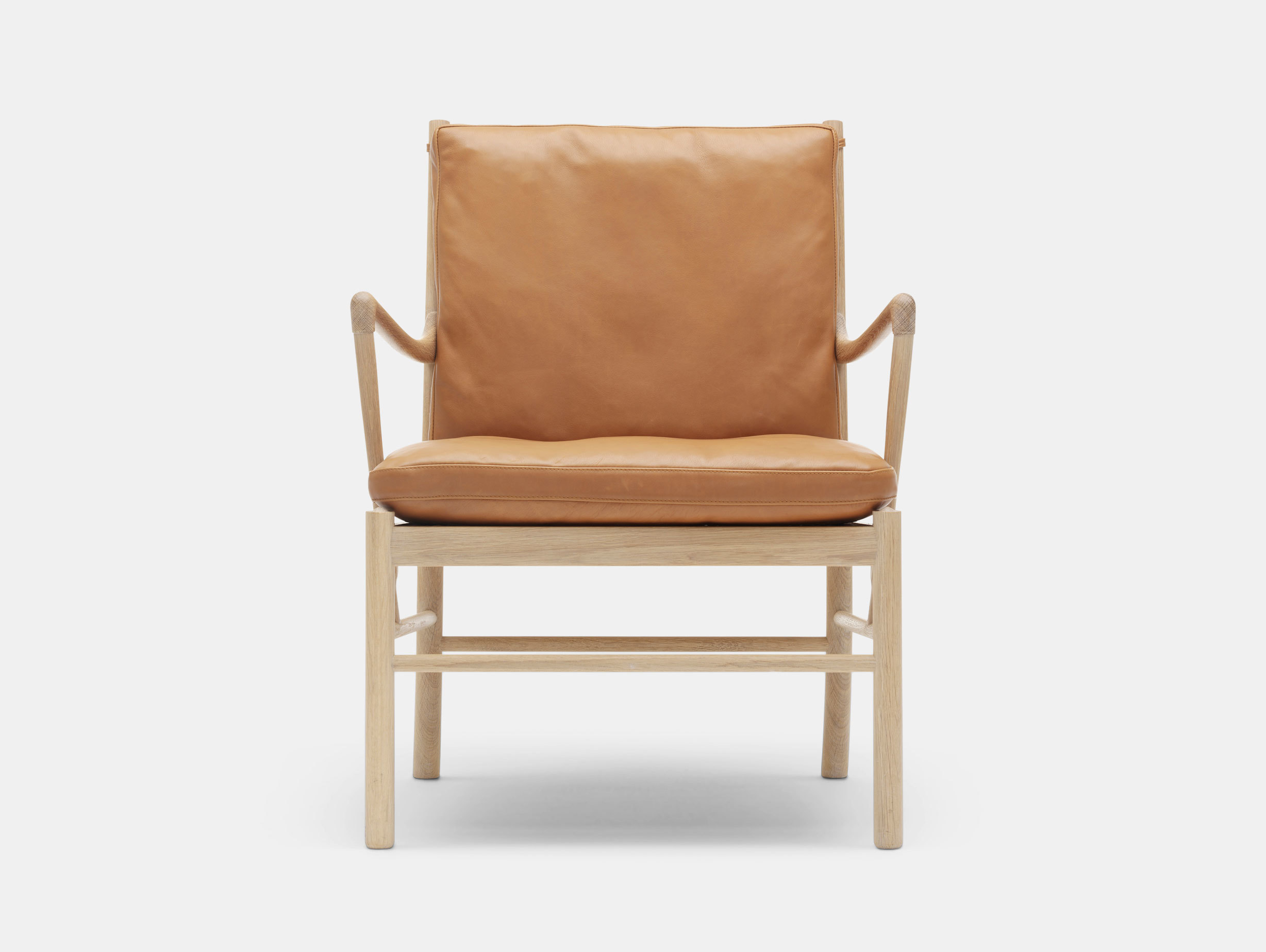 Carl Hansen Ow149 Colonial Chair Oak Leather Ole Wanscher