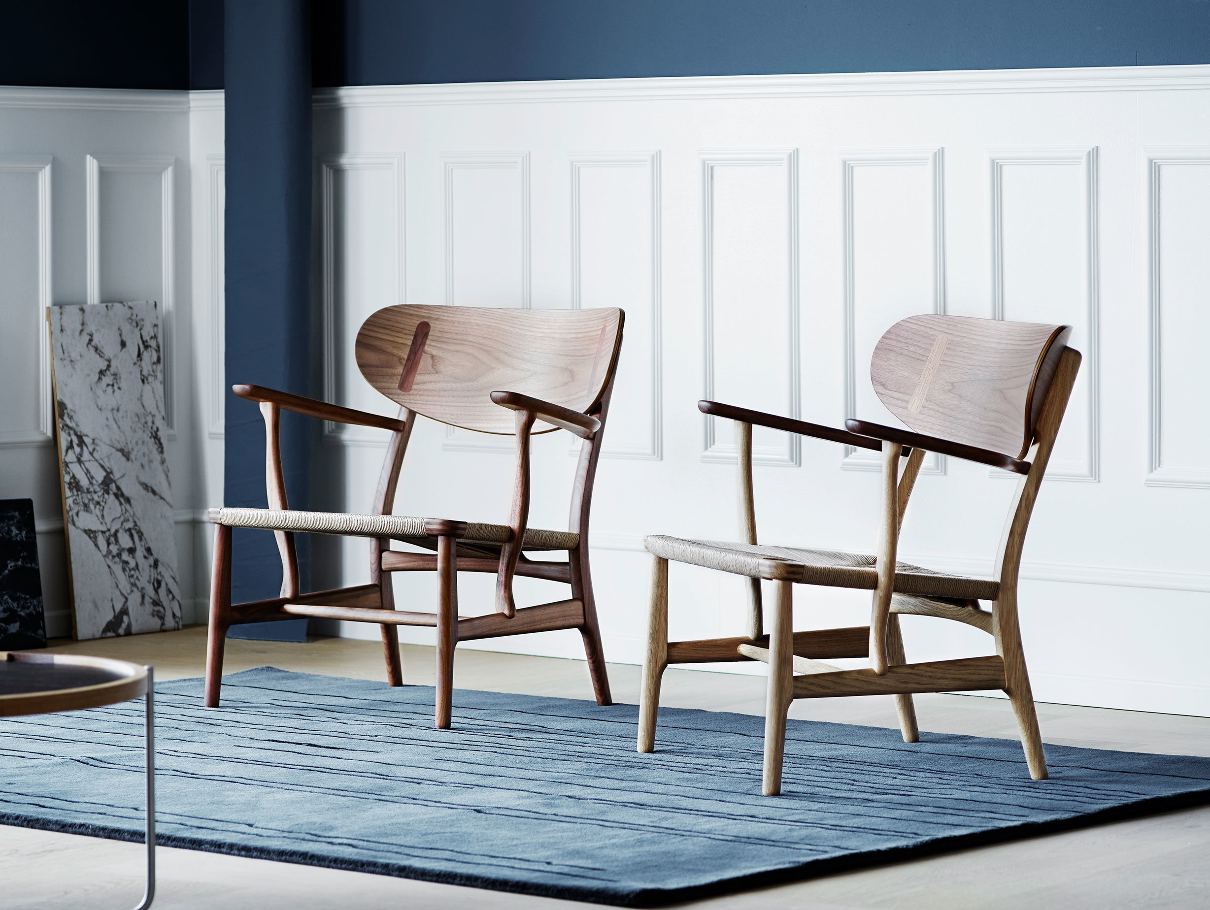 Carl Hansen Ch22 Walnut Ch22 Oak Walnut Mix Hans Wegner