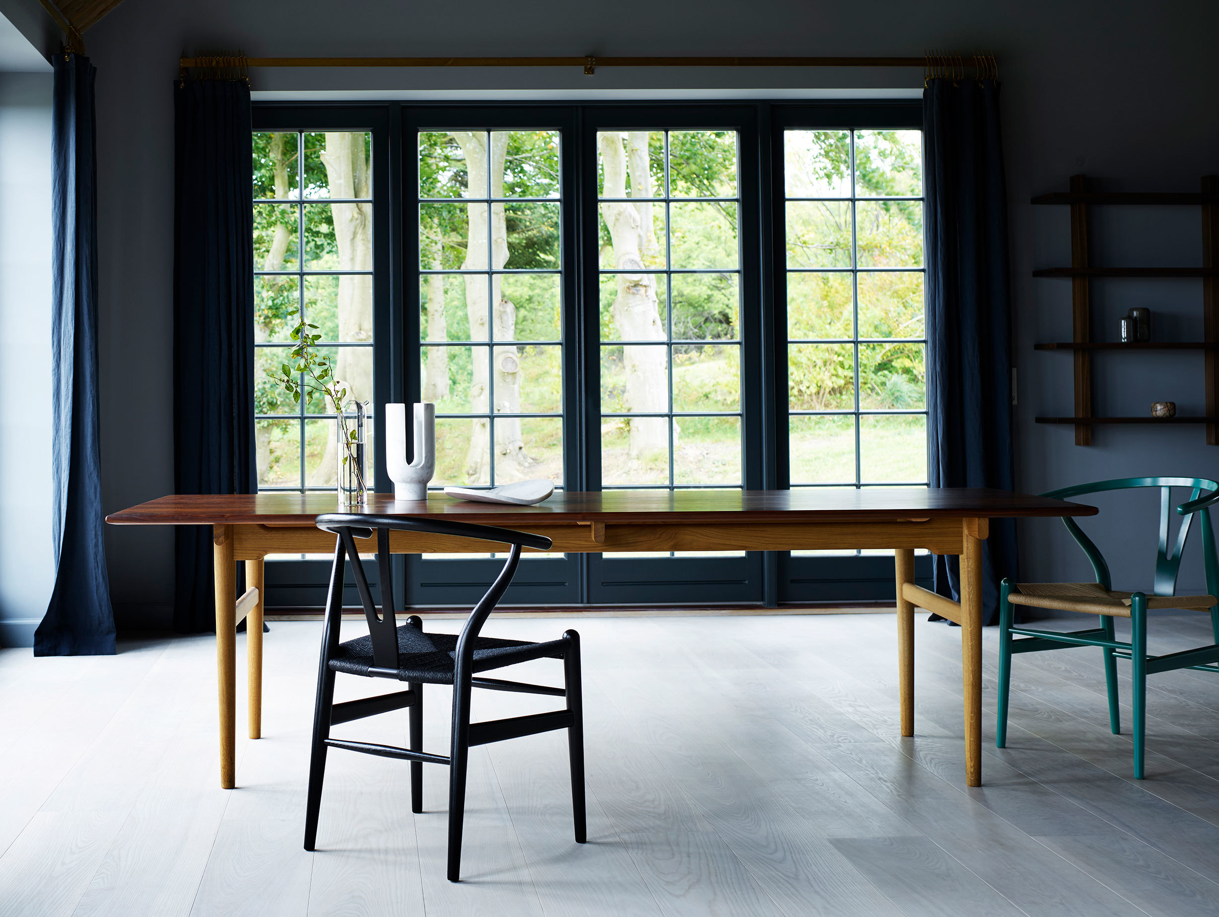 Carl Hansen Ch24 Wishbone Chair Ch327 Table