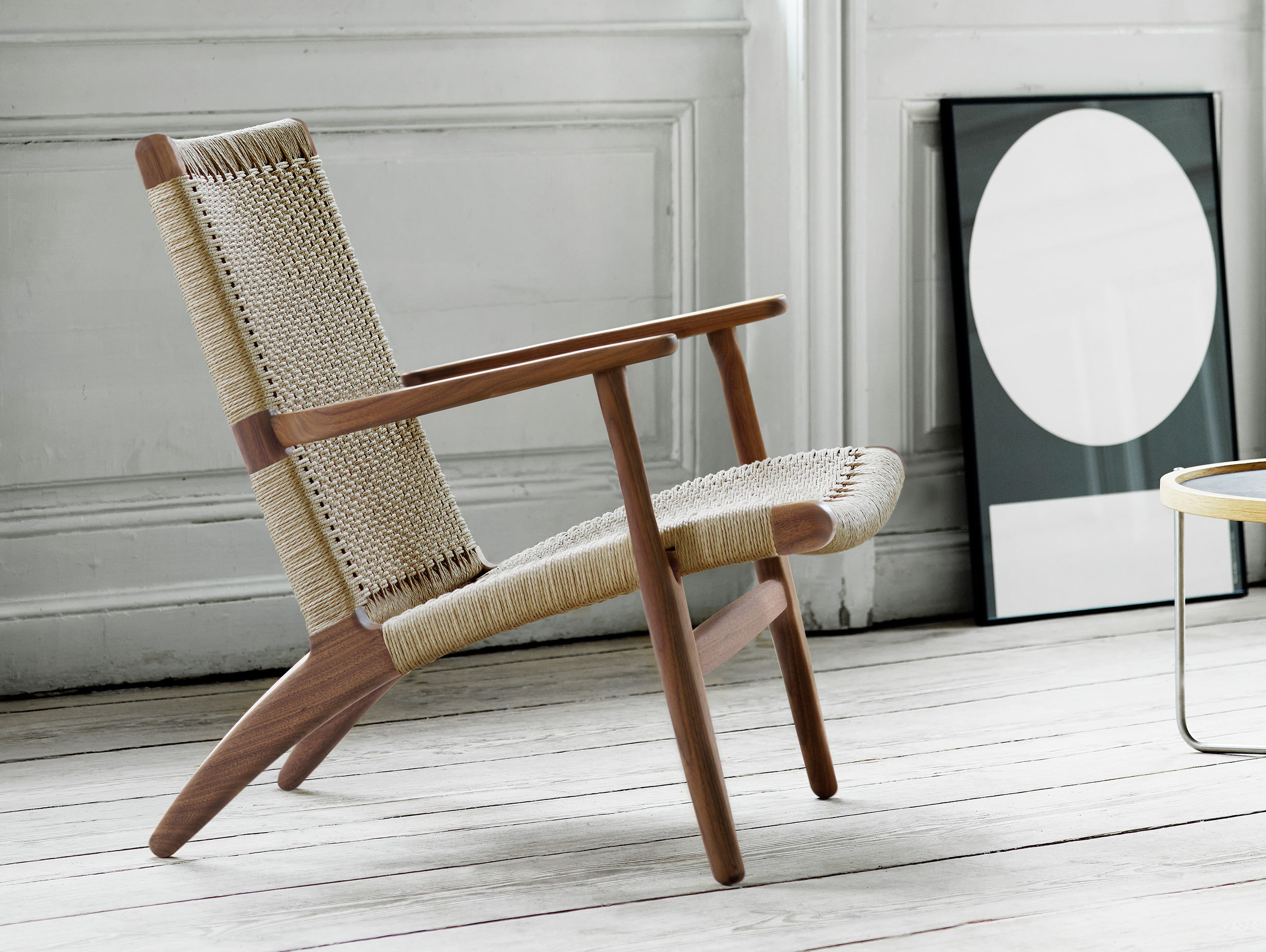 Carl Hansen Ch25 Walnut Lounge Chair Hans Wegner