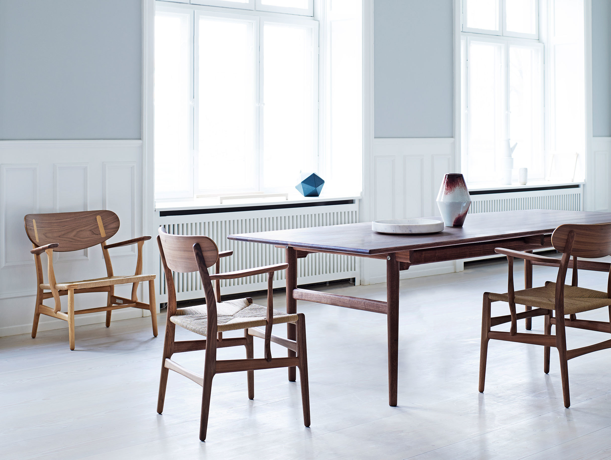 Carl Hansen Ch327 Table Walnut Ch22 Walnut Oak