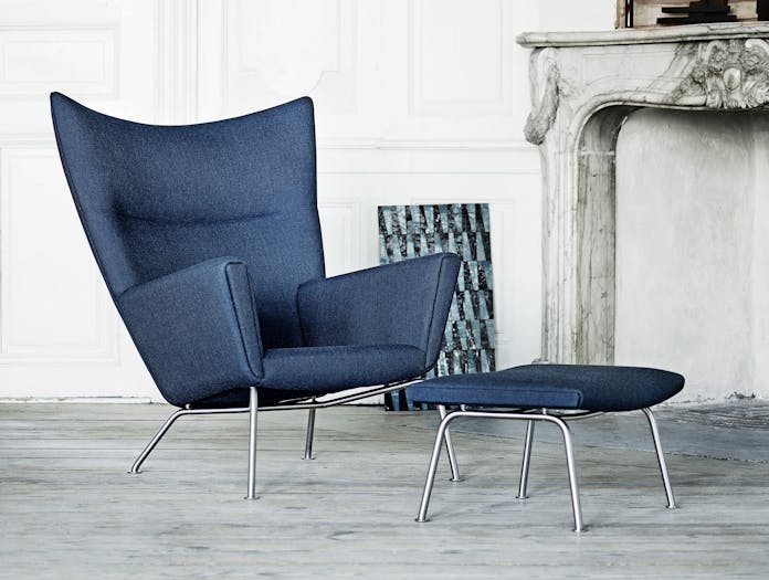 Carl Hansen Ch445 Wing Chair And Footstool