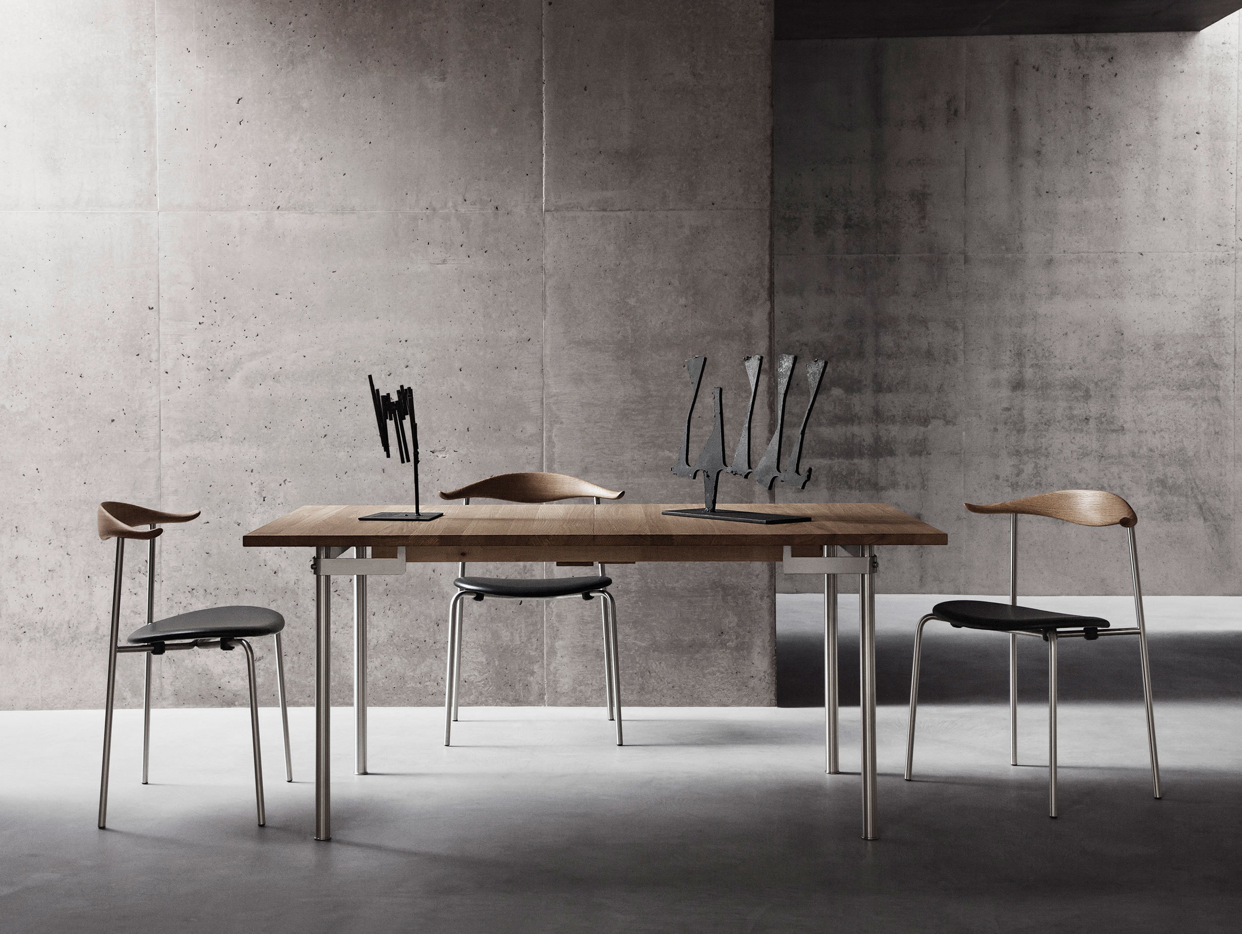 Carl Hansen Ch88 Chair Ch322 Steel 1