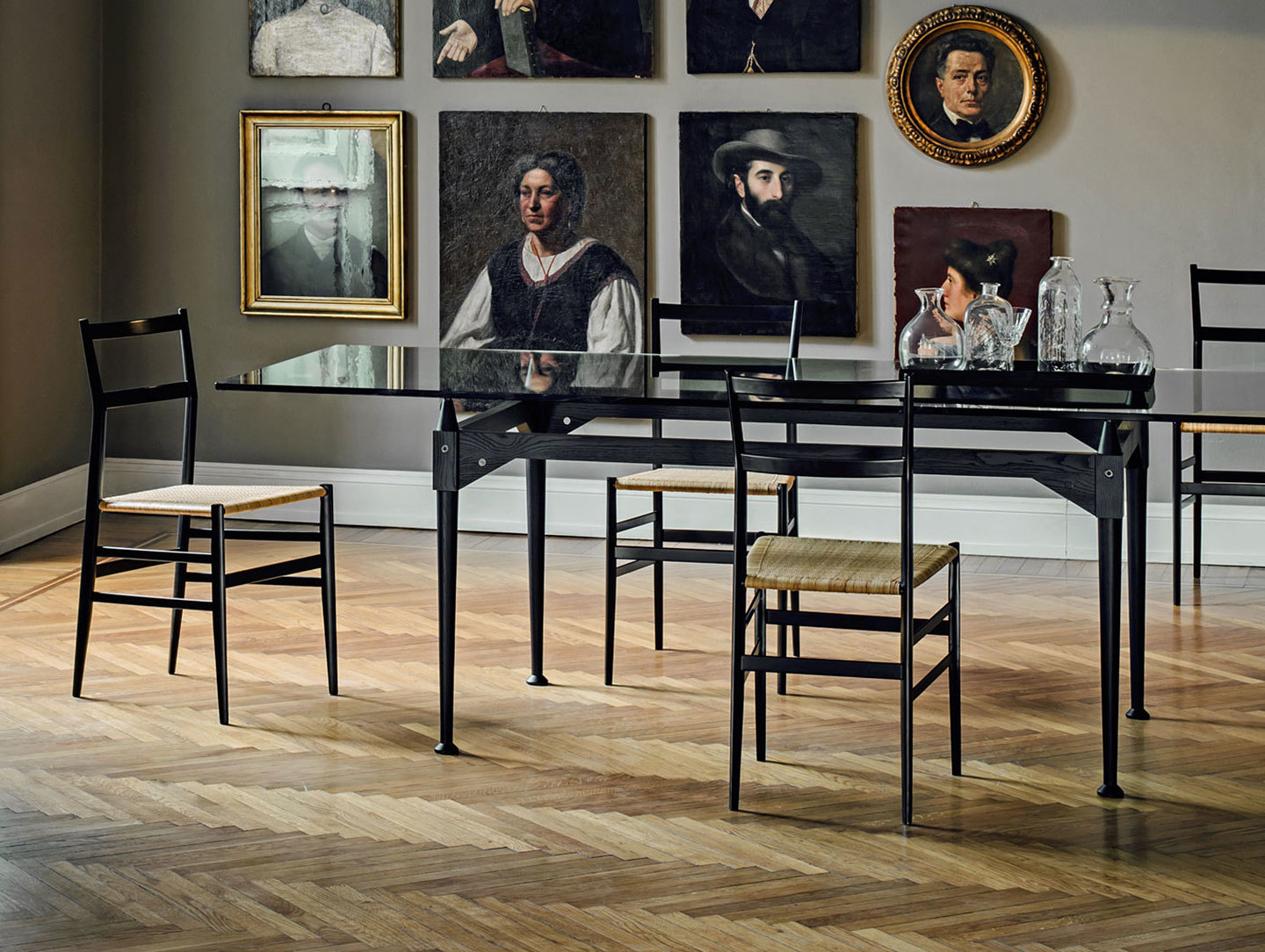 Cassina Superleggera Chairs Black Ash Gio Ponti