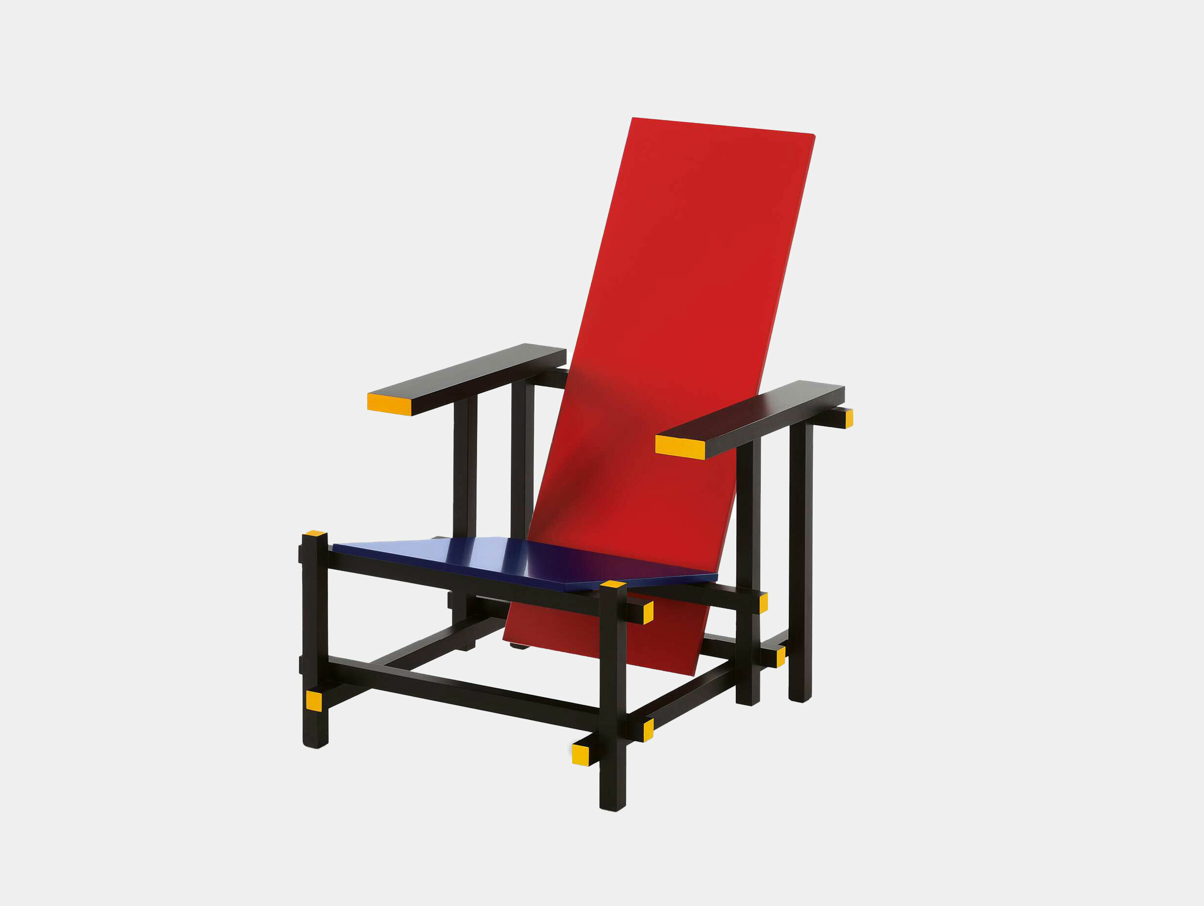 Cassina gerrit thomas rietveld red blue chair