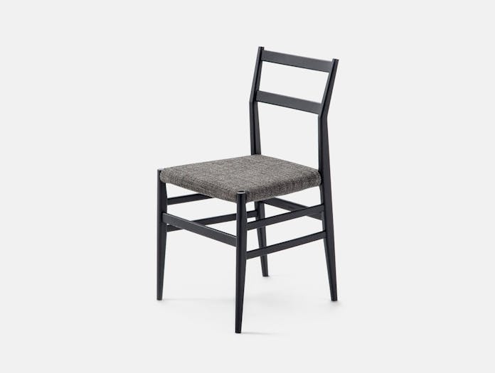 Cassina leggera chair black fabric