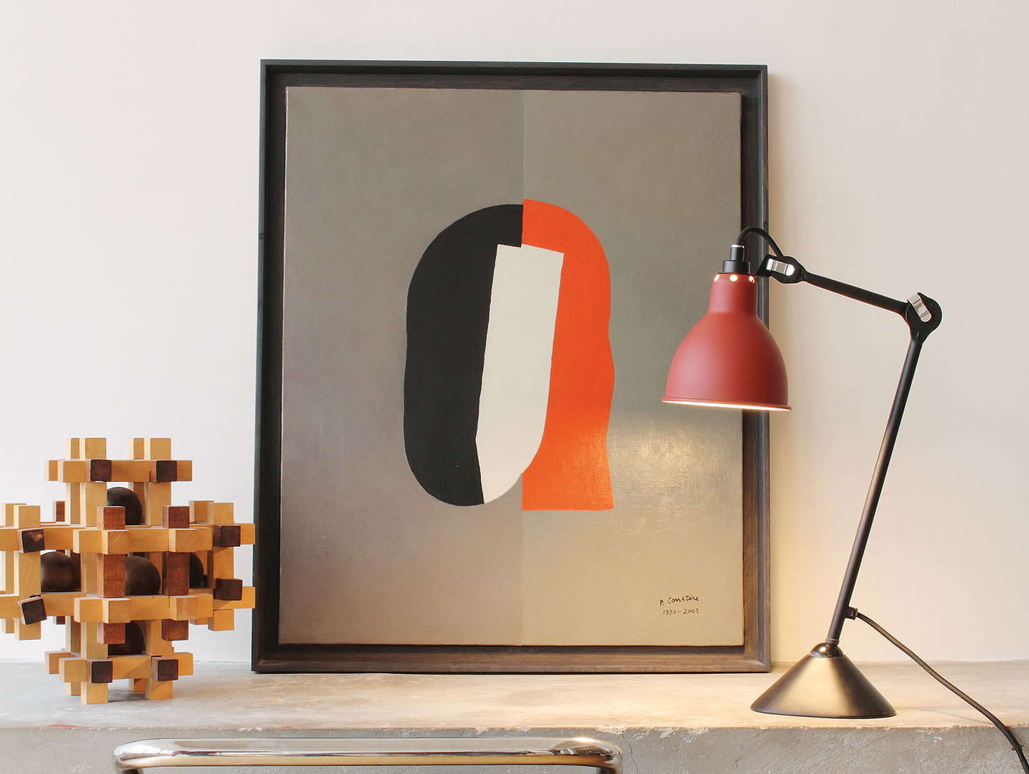 Dcw Lampe Gras No 205 Table Lamp Red 2 Bernard Albin Gras