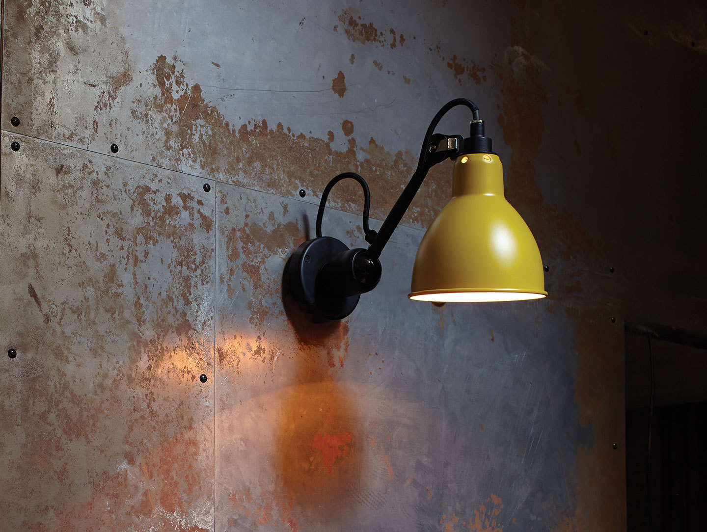 Dcw Lampe Gras No 304 Wall Lamp Yellow 2 Bernard Albin Gras