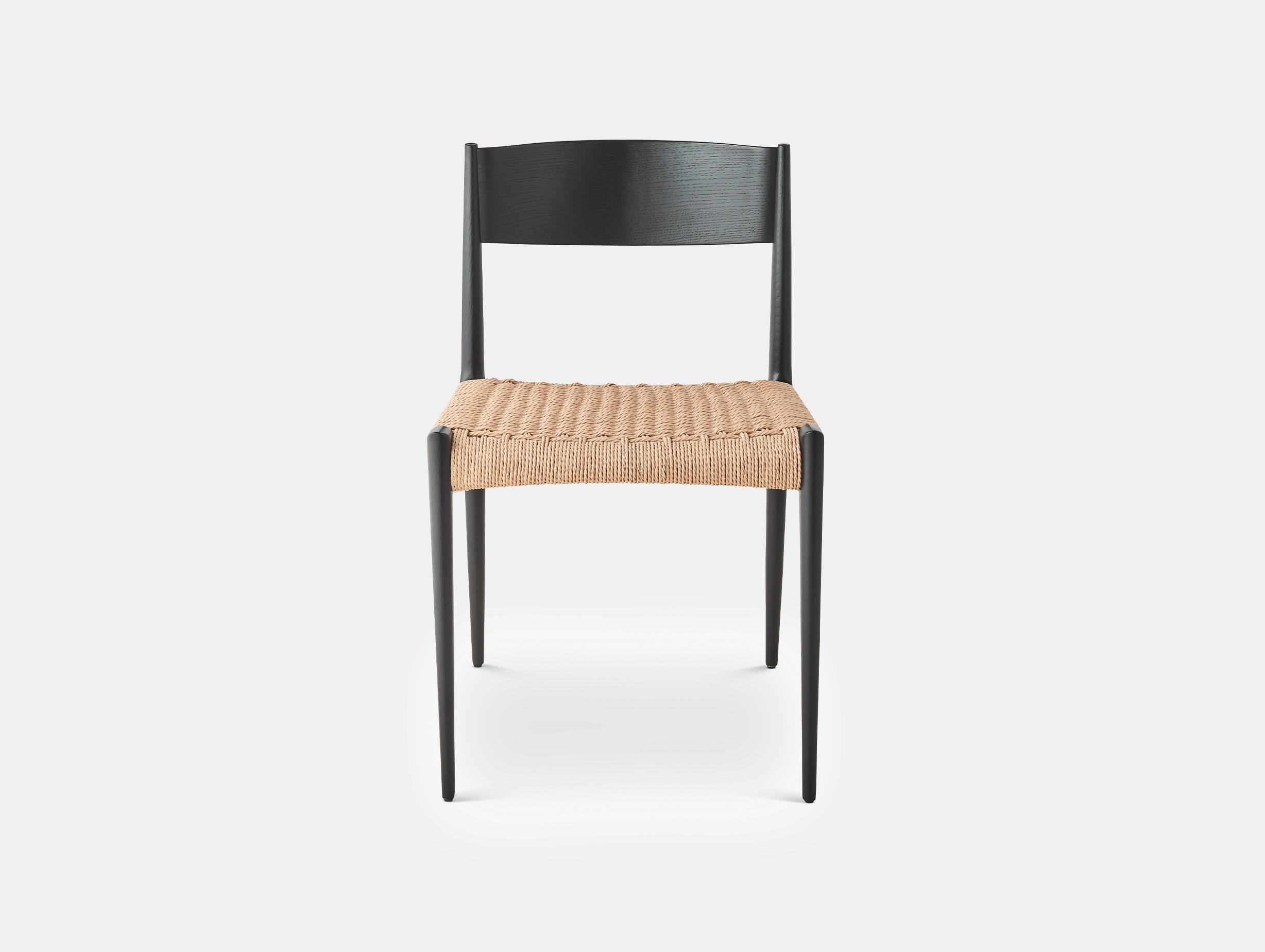 Dk3 pia chair black lacquered oak
