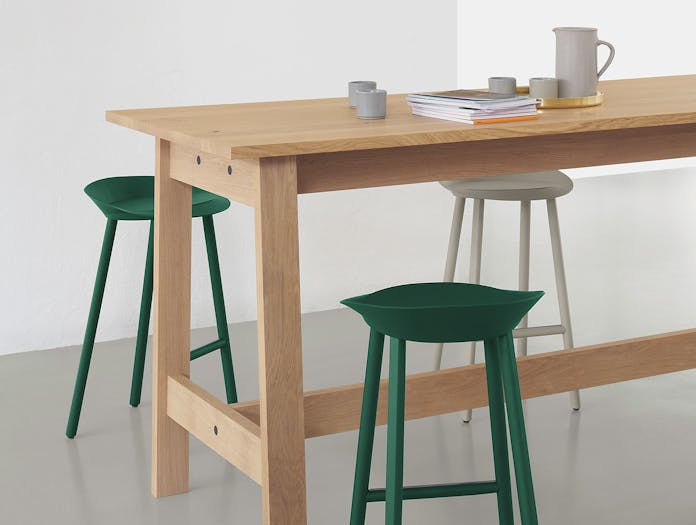 E15 Basis High Table detail David Chipperfield Jean Stools