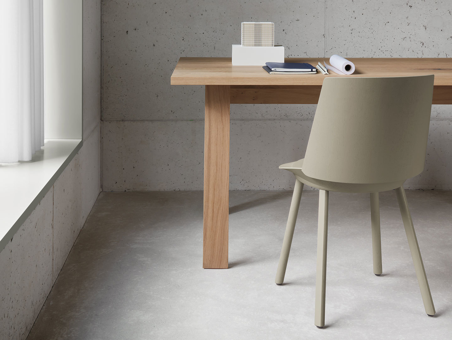 E15 Basis Table oak detail David Chipperfield