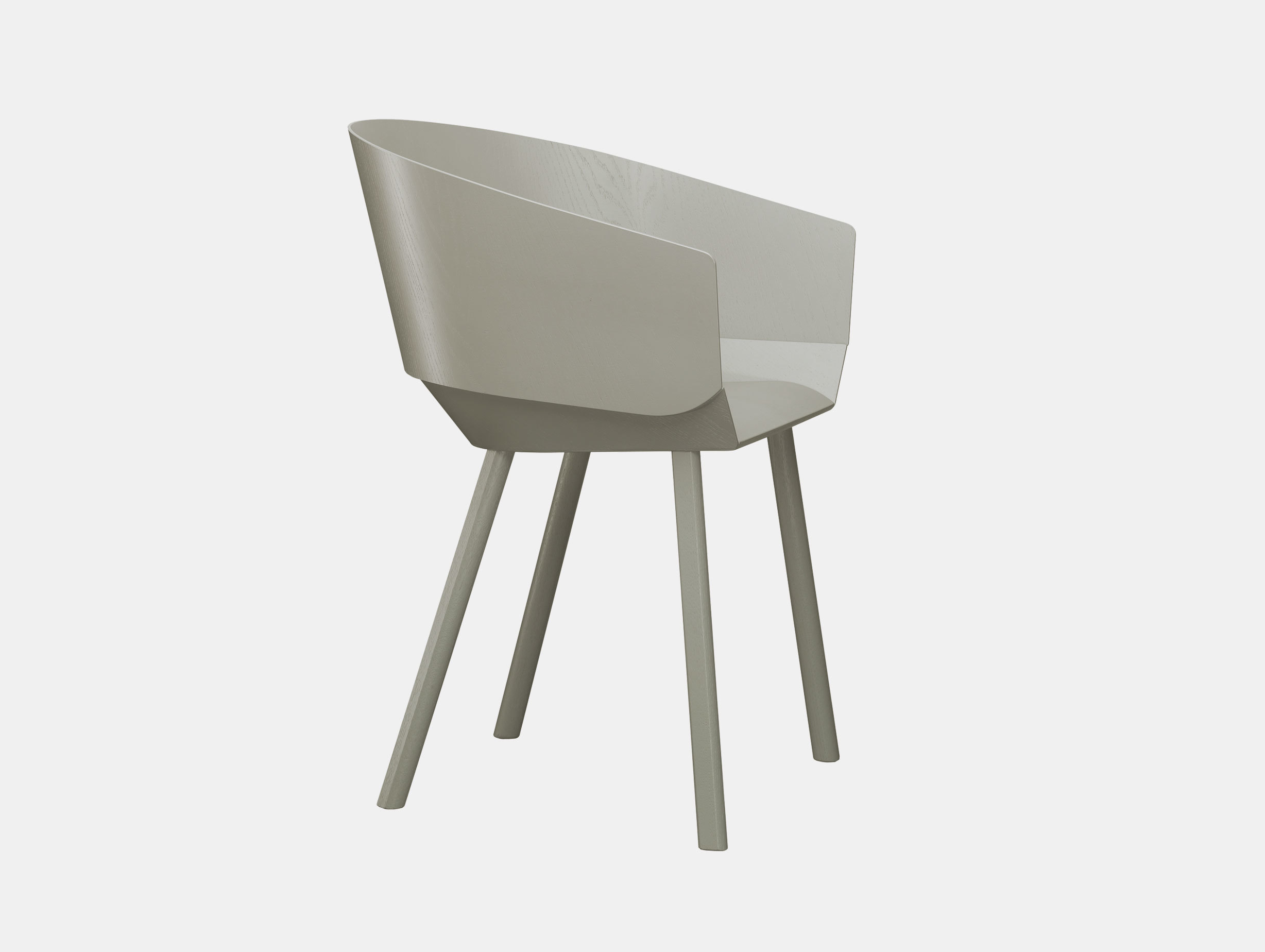 E15 Houdini Armchair Silk Grey Stefan Diez