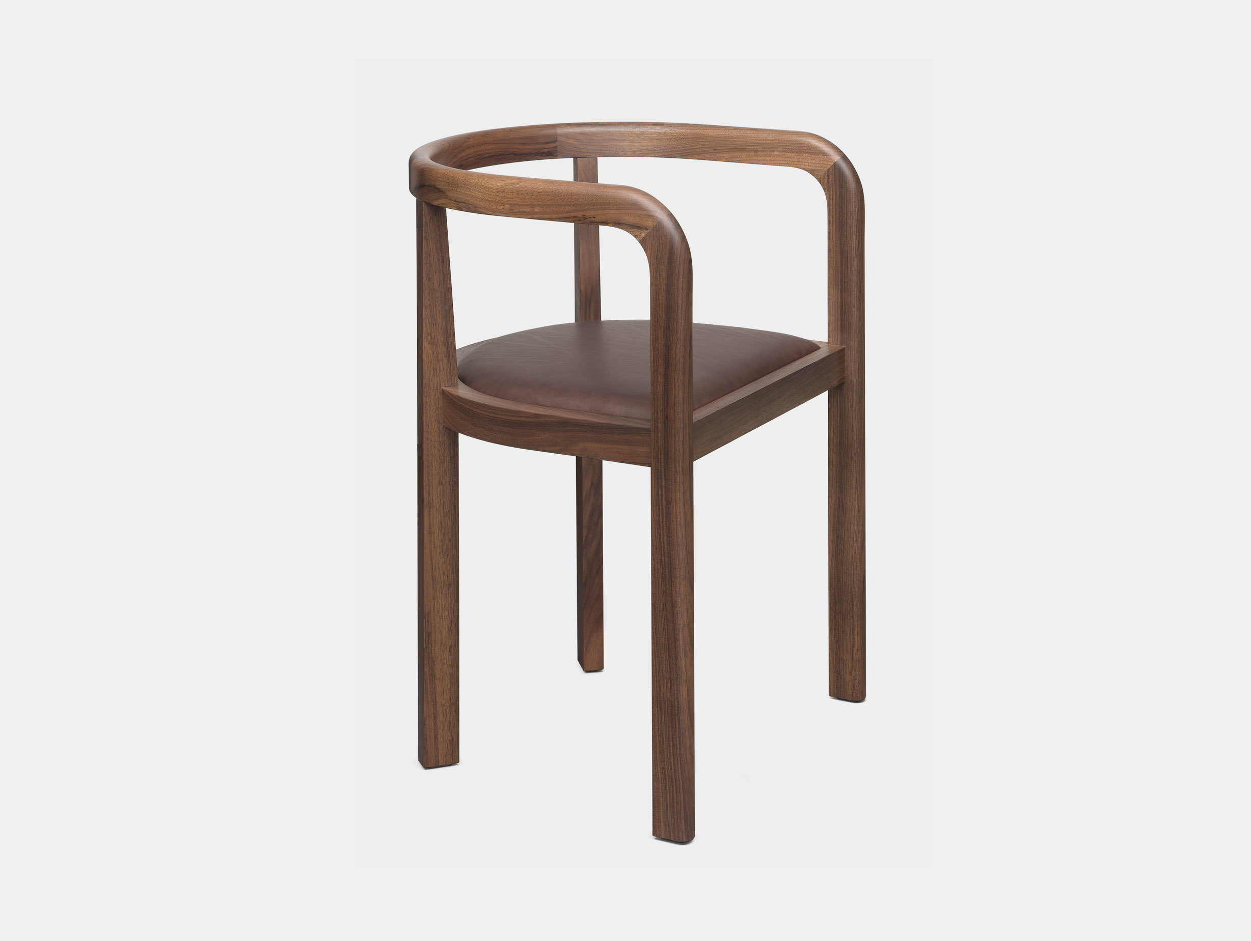 E15 Stuttgart Chair Walnu Leather Richard Herre