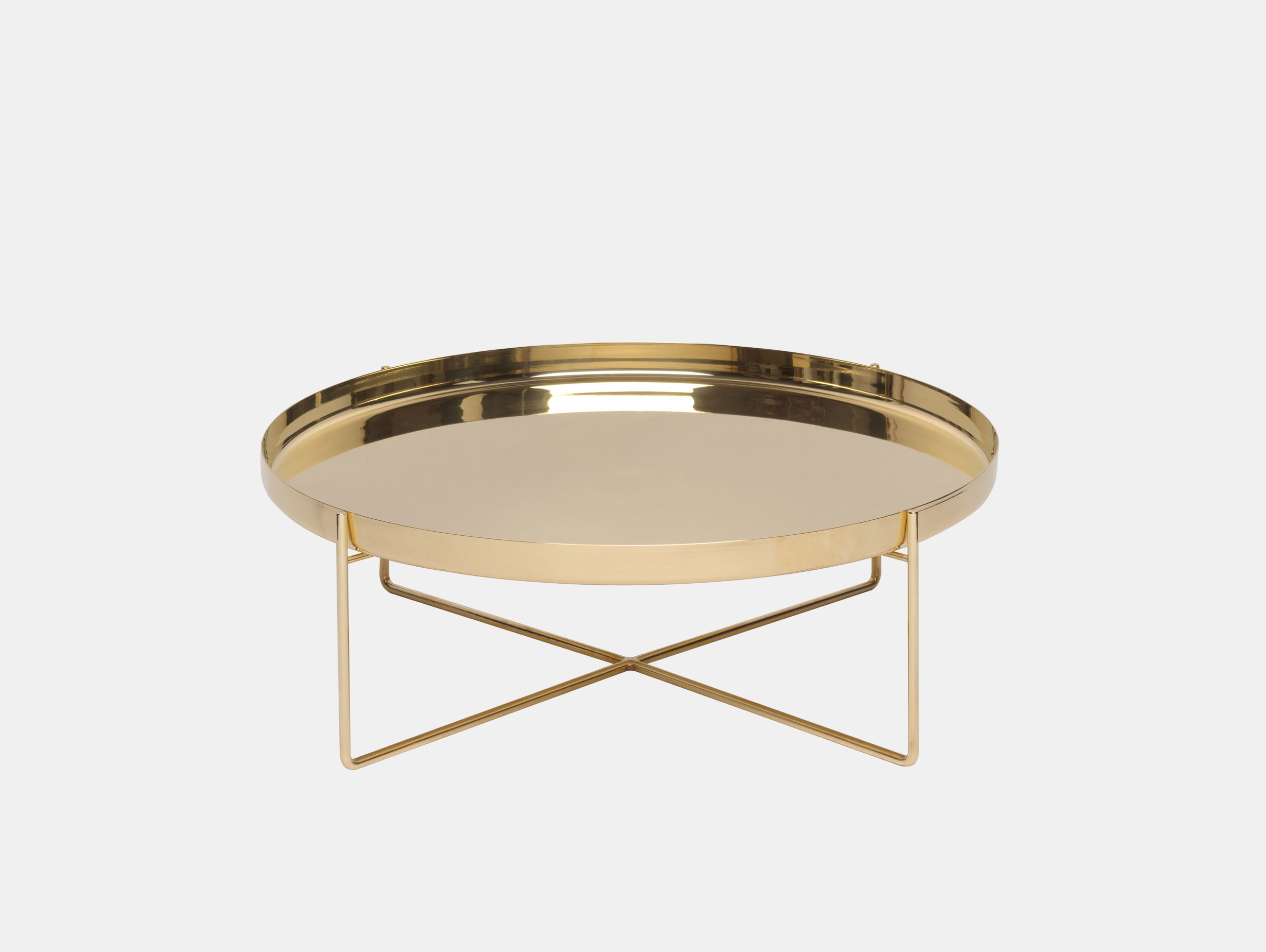 E15 habibi side table brass dia 57 x h 30 cm philipp mainzer