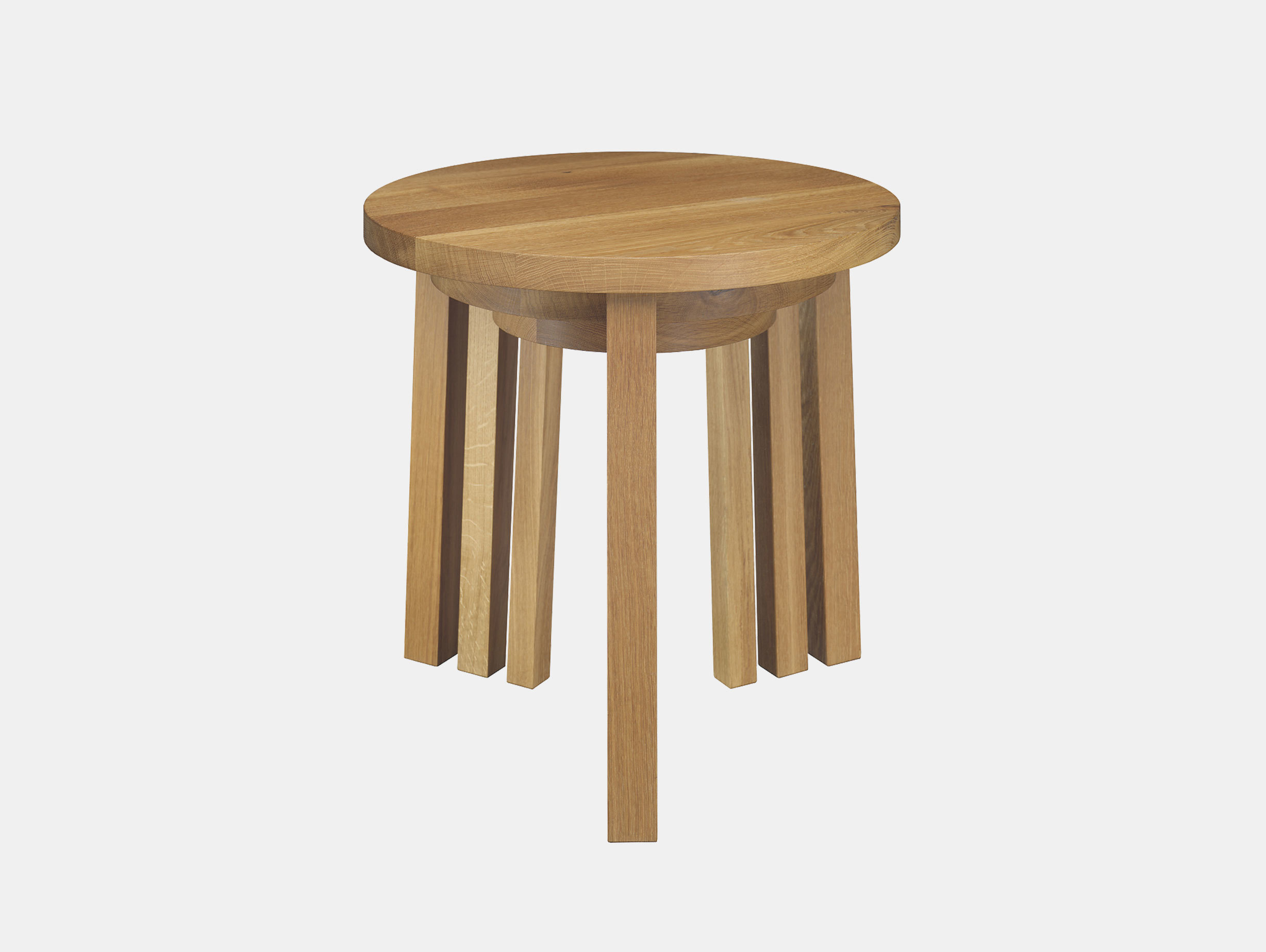 E15 Alex tables set of 3 oak