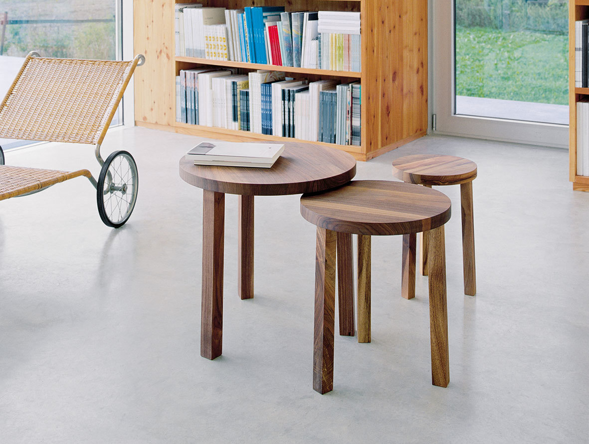 E15 Alex tables set of 3 walnut