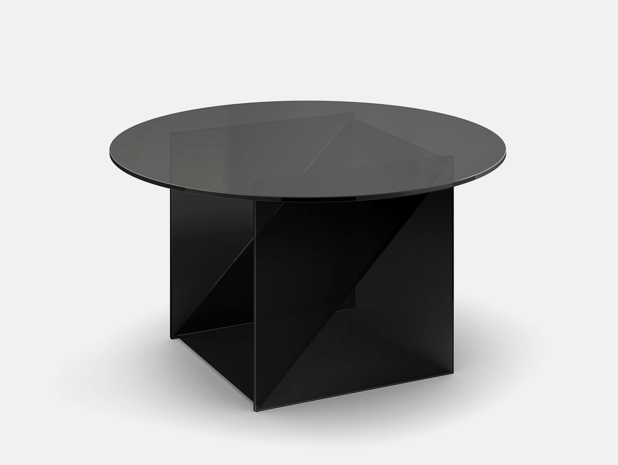 E15 annabelle klute kaisa side table medium black glass