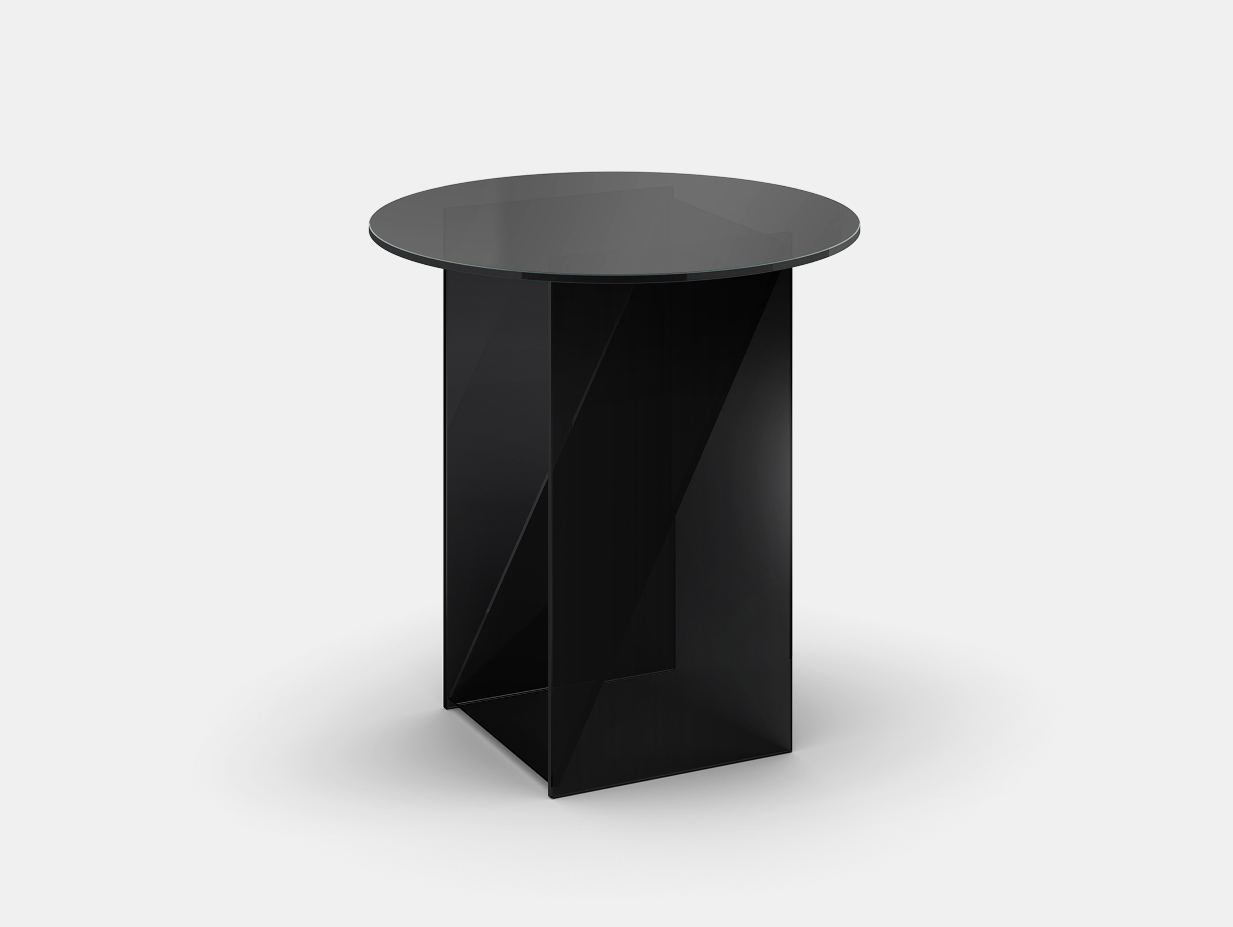 E15 annabelle klute kaisa side table small black glass