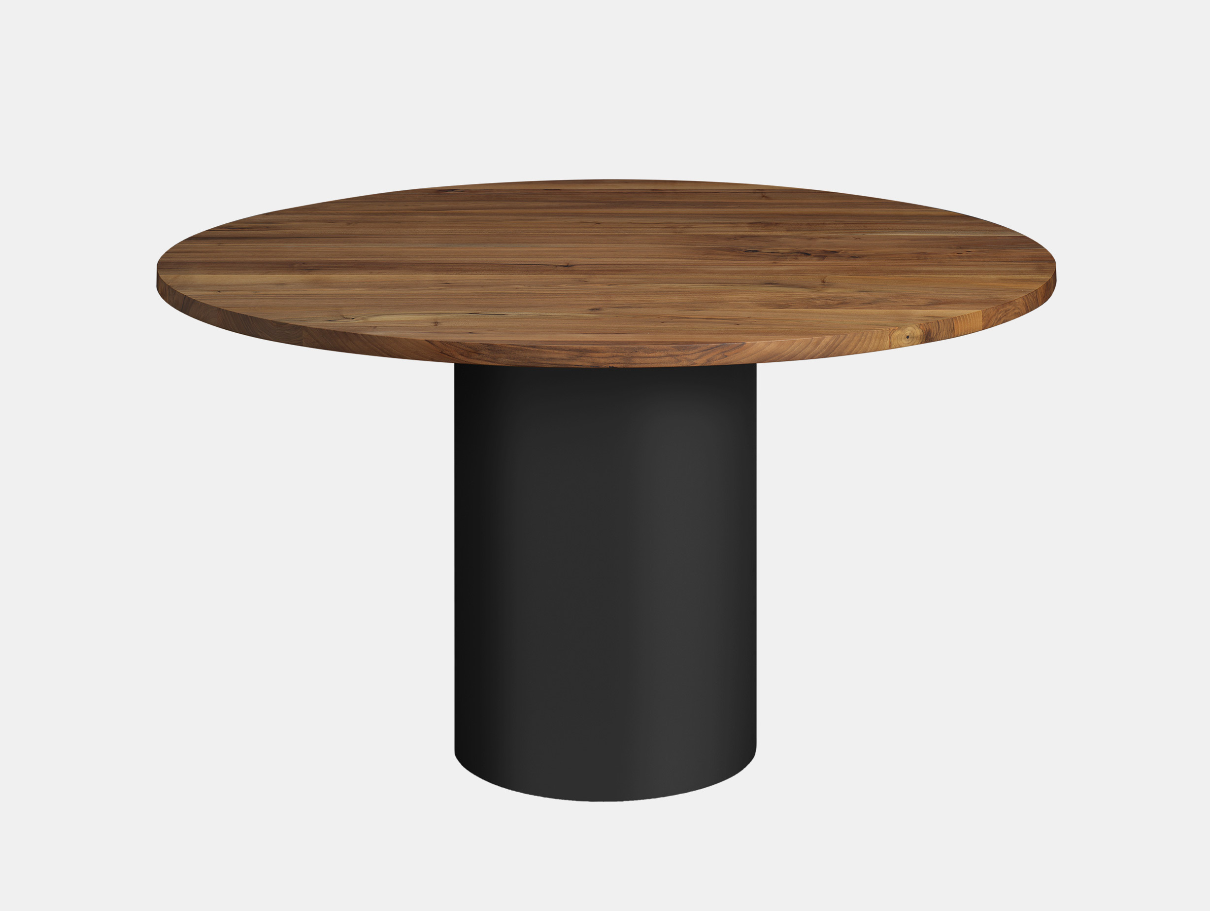 E15 philipp mainzer hiroki dining table wood top jet black base